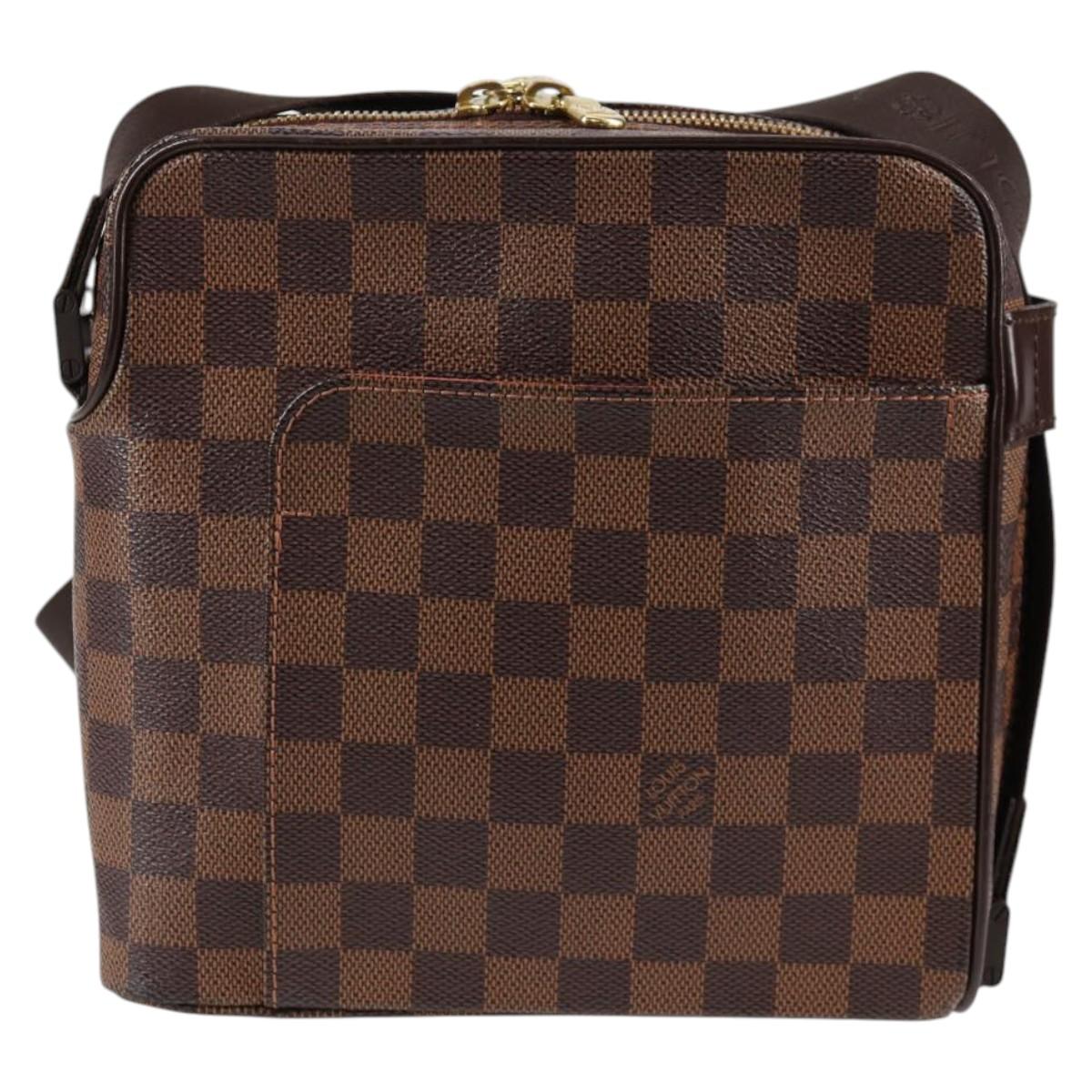 LOUIS VUITTON Damier Ebene Olaf PM Shoulder Bag N41442 LV Auth 133882V