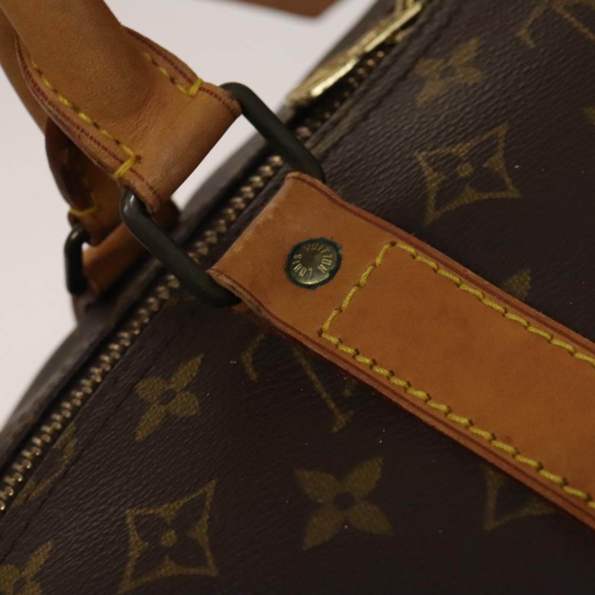 LOUIS VUITTON Monogram Keepall 55 Boston Bag M41424 LV Auth 133994