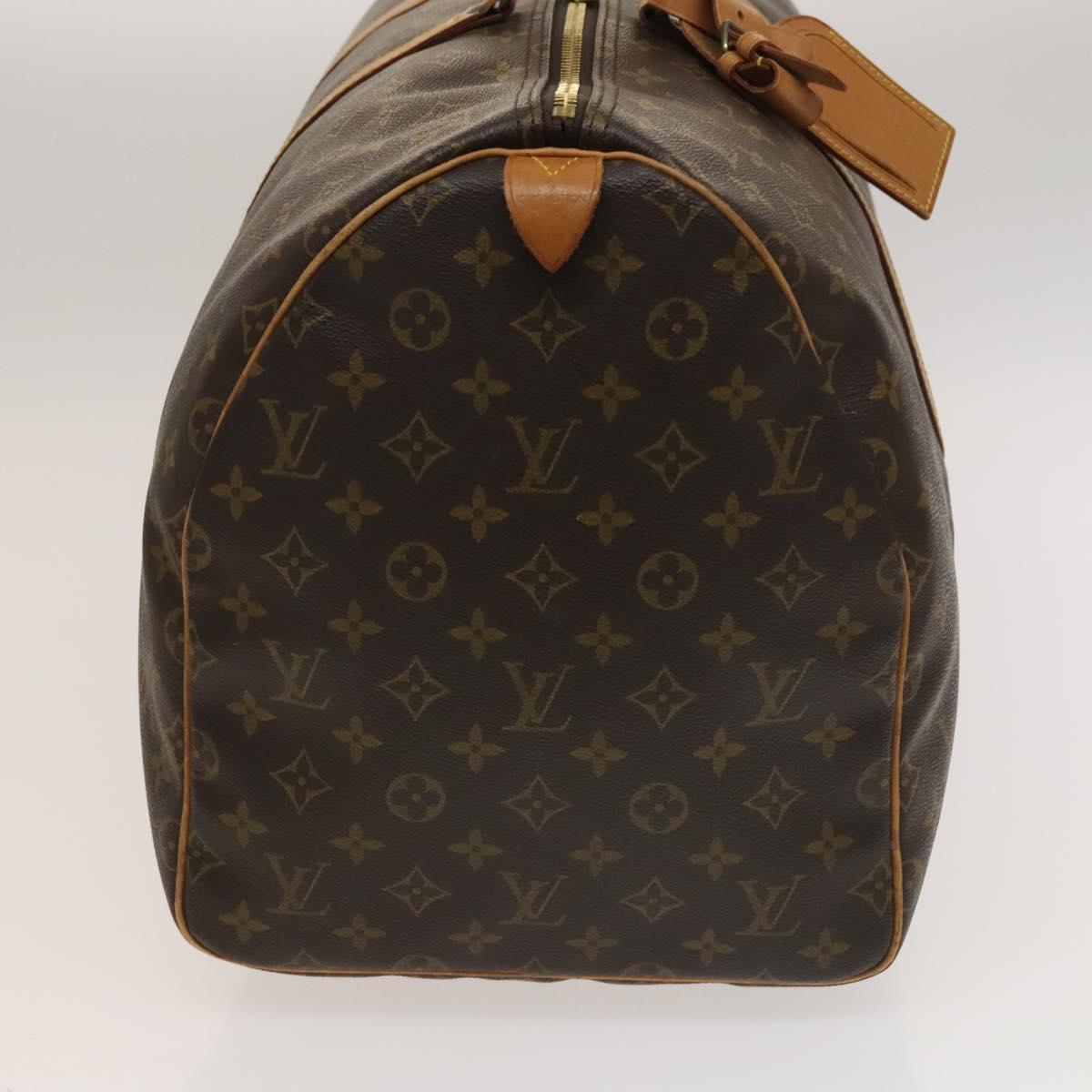 LOUIS VUITTON Monogram Keepall 55 Boston Bag M41424 LV Auth 133994