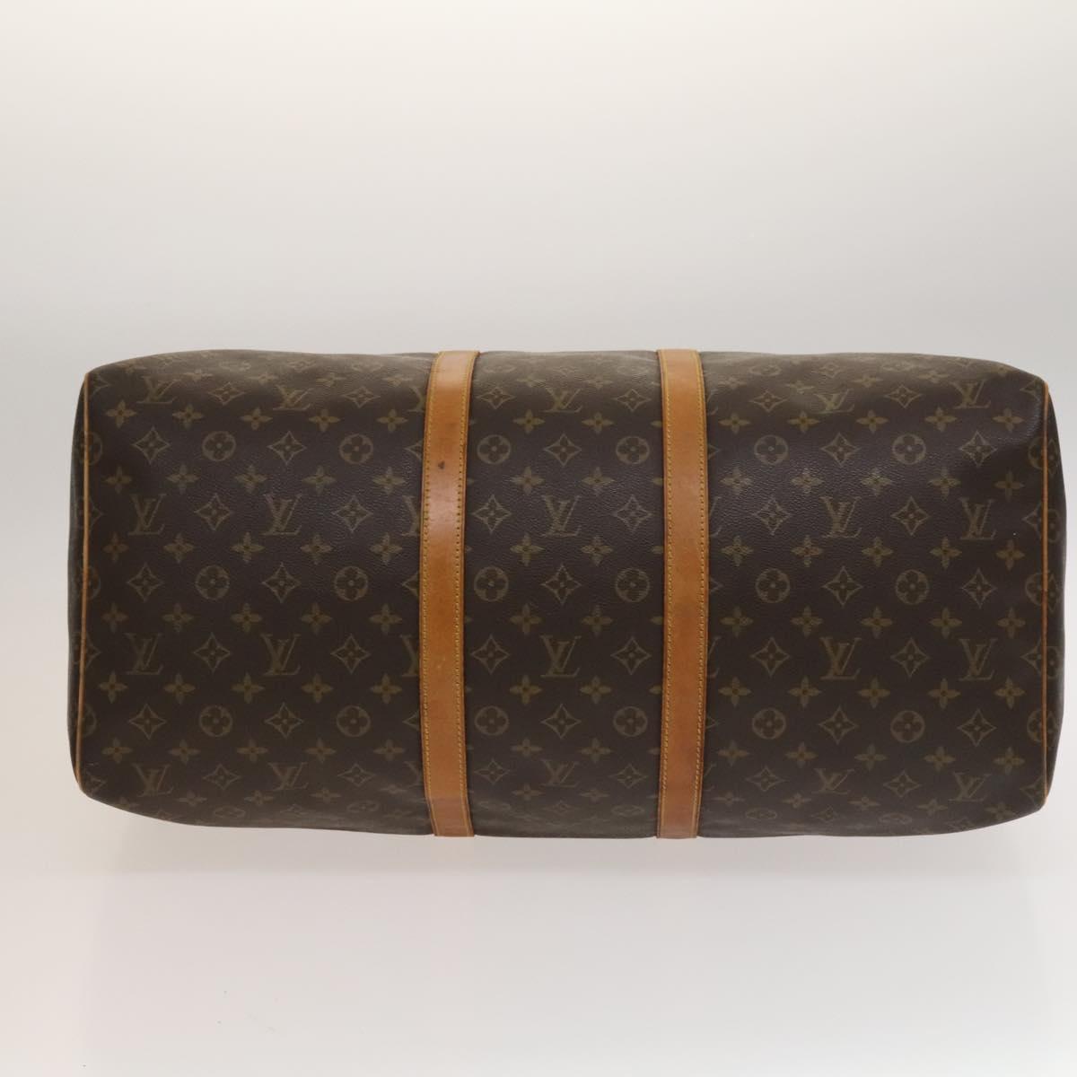 LOUIS VUITTON Monogram Keepall 55 Boston Bag M41424 LV Auth 133994