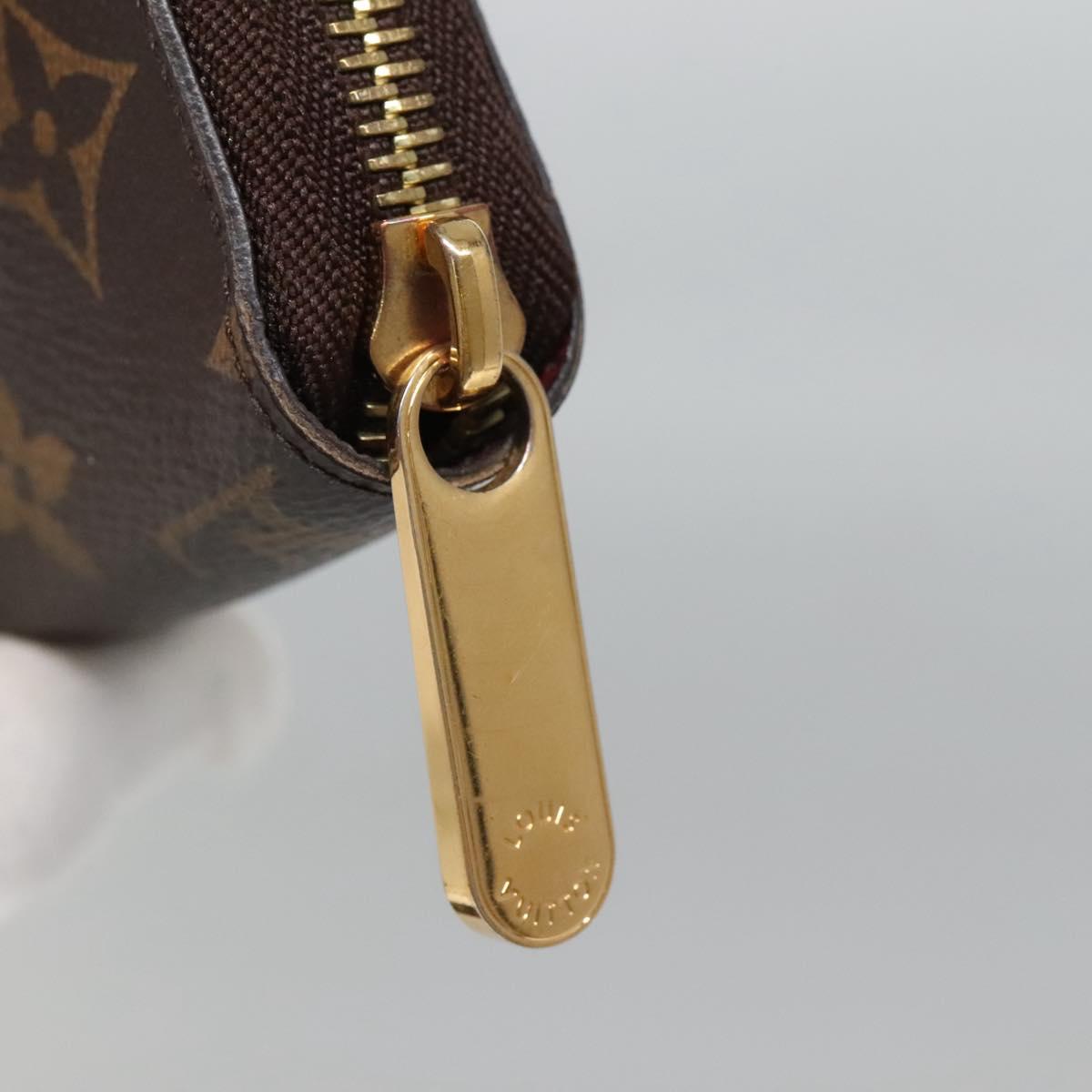 LOUIS VUITTON Monogram Zippy Wallet Long Wallet M42616 LV Auth 134012
