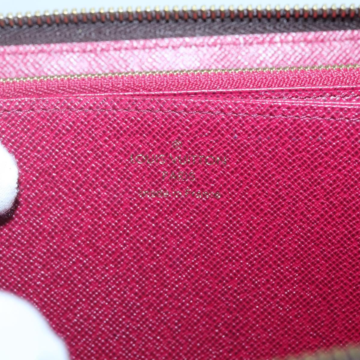 LOUIS VUITTON Monogram Zippy Wallet Long Wallet M42616 LV Auth 134012