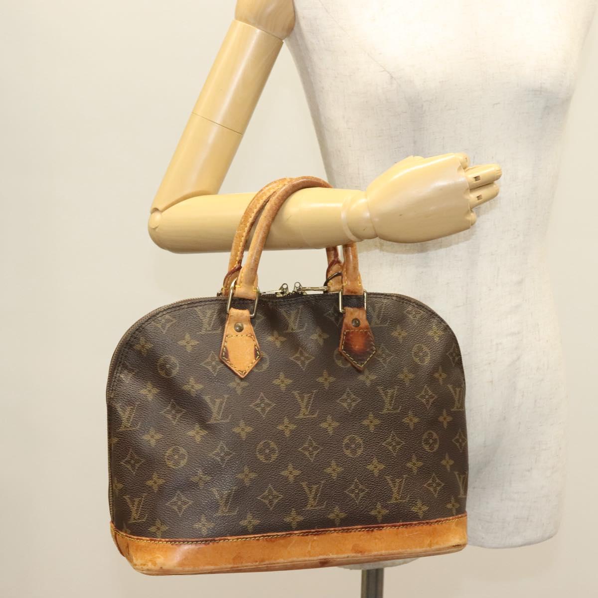 LOUIS VUITTON Monogram Alma Hand Bag M51130 LV Auth 134026