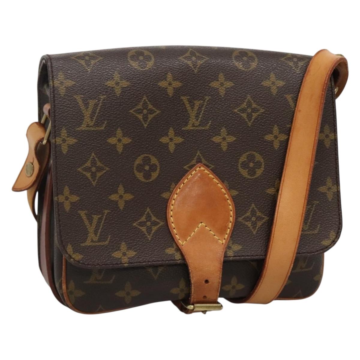 LOUIS VUITTON Monogram Cartouchiere MM Shoulder Bag M51253 LV Auth 134043