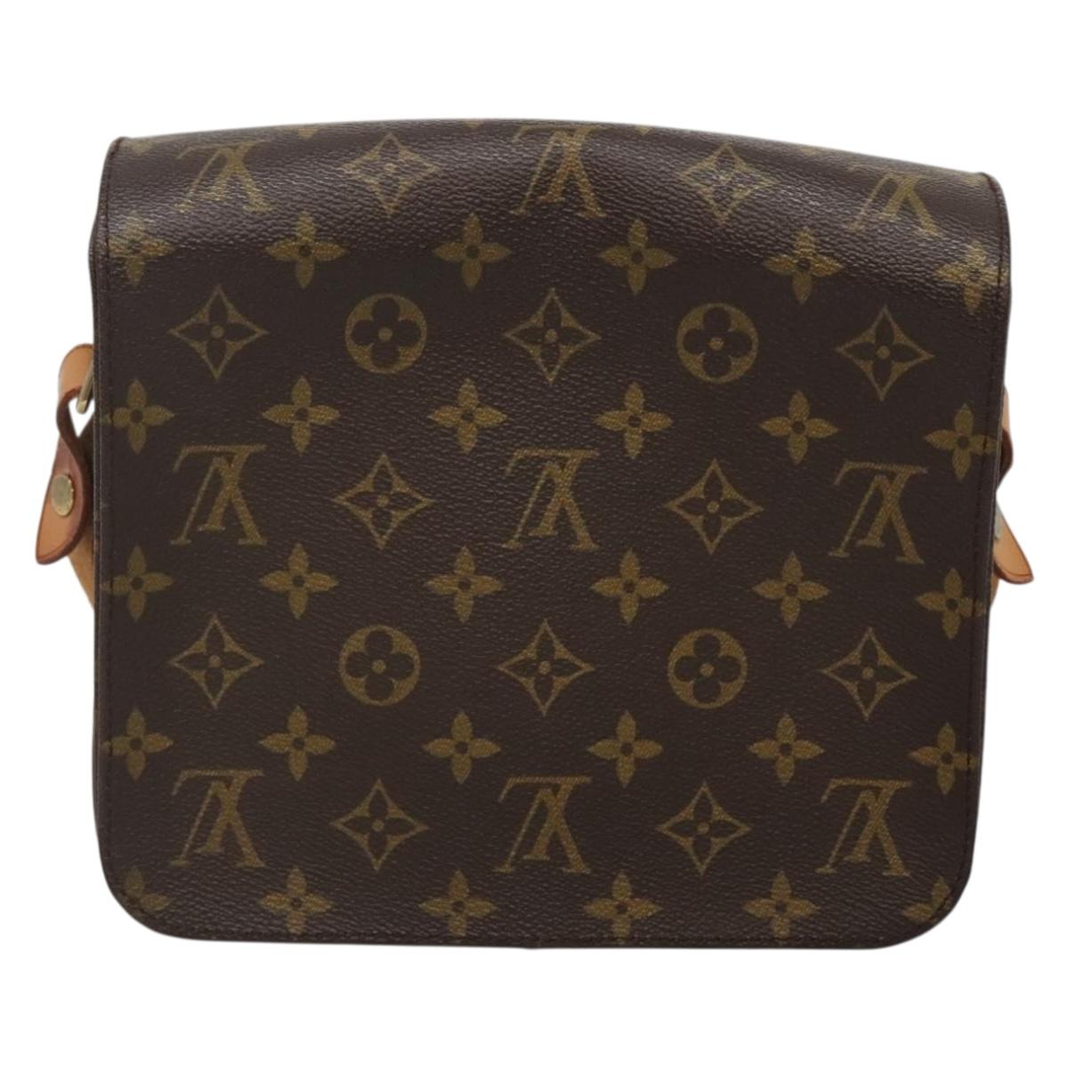 LOUIS VUITTON Monogram Cartouchiere MM Shoulder Bag M51253 LV Auth 134043