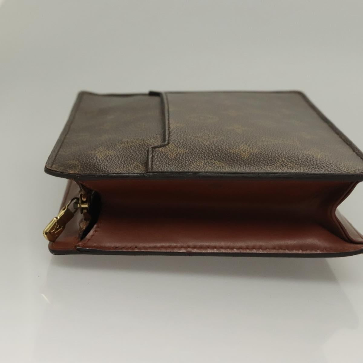 LOUIS VUITTON Monogram Pochette Homme Clutch Bag M51795 LV Auth 134045