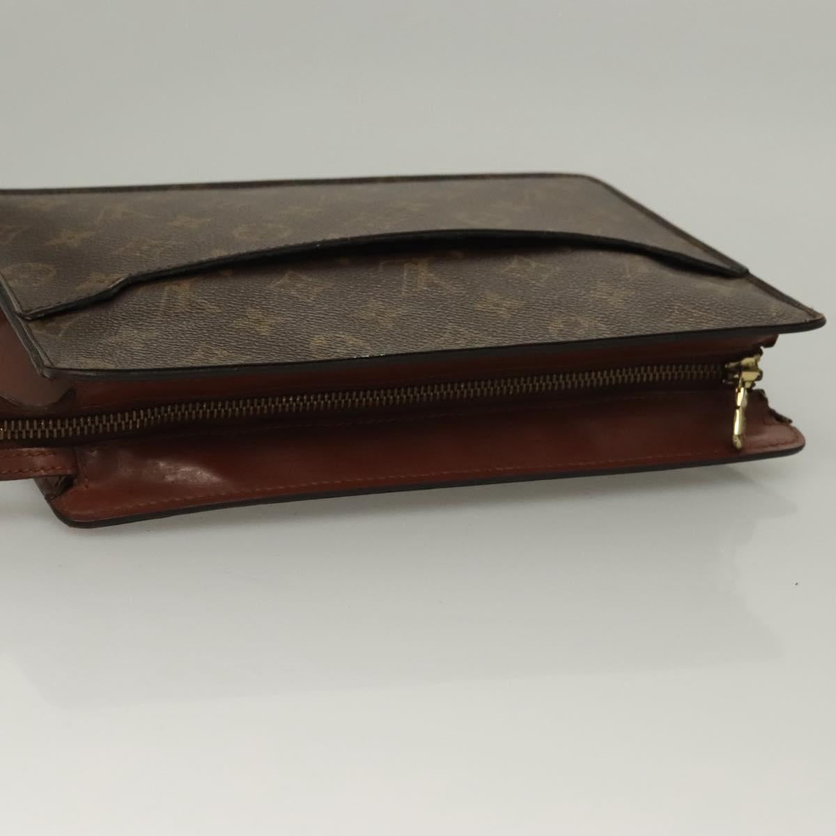 LOUIS VUITTON Monogram Pochette Homme Clutch Bag M51795 LV Auth 134045
