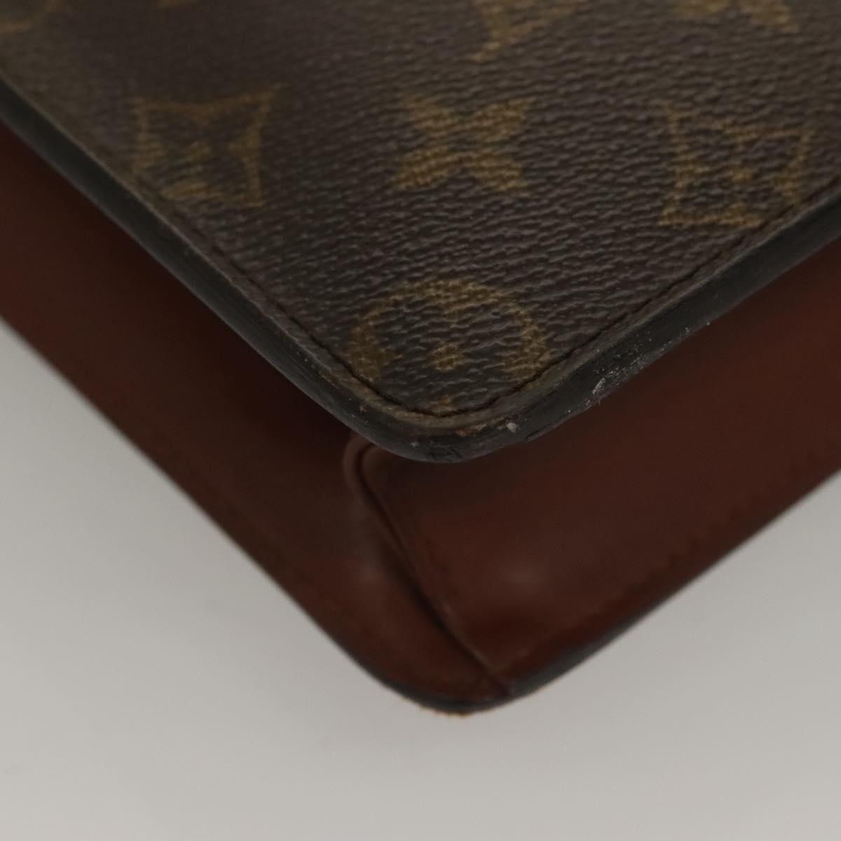 LOUIS VUITTON Monogram Pochette Homme Clutch Bag M51795 LV Auth 134045