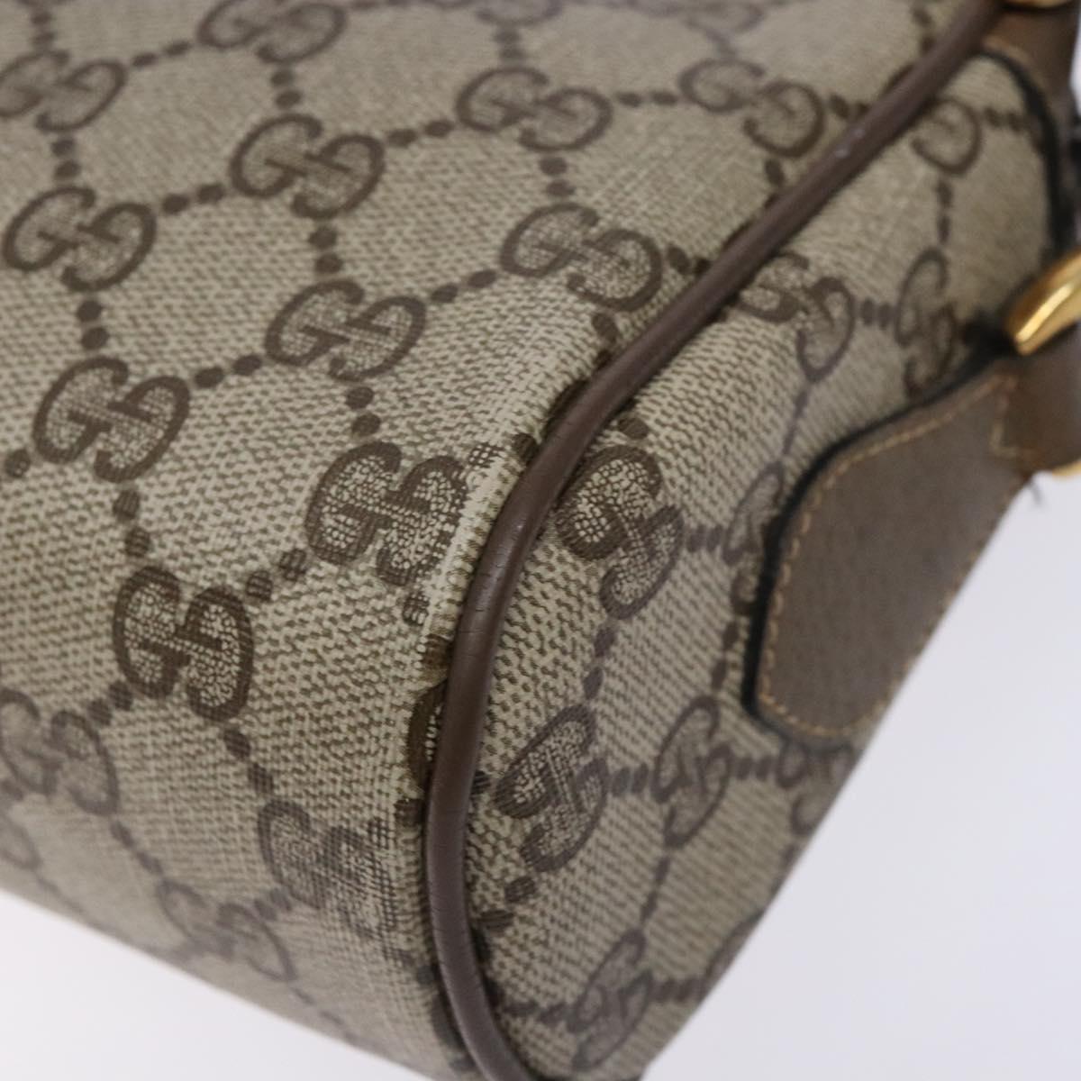 GUCCI GG Supreme Web Sherry Line Shoulder Bag PVC Beige 68 02 004 Auth 134064