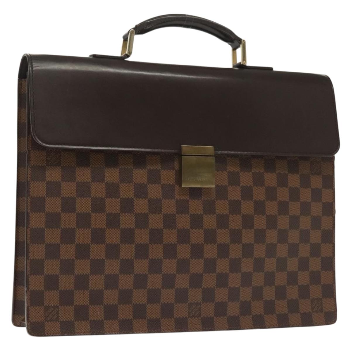 LOUIS VUITTON Damier Ebene Altona PM Briefcase N53315 LV Auth 134095