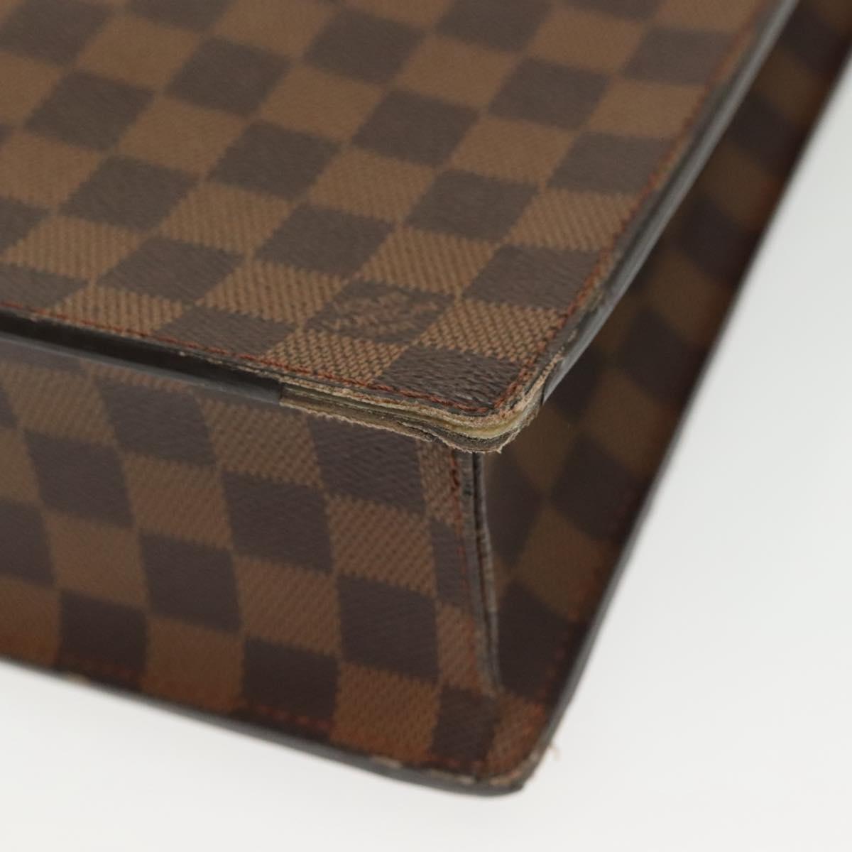 LOUIS VUITTON Damier Ebene Altona PM Briefcase N53315 LV Auth 134095