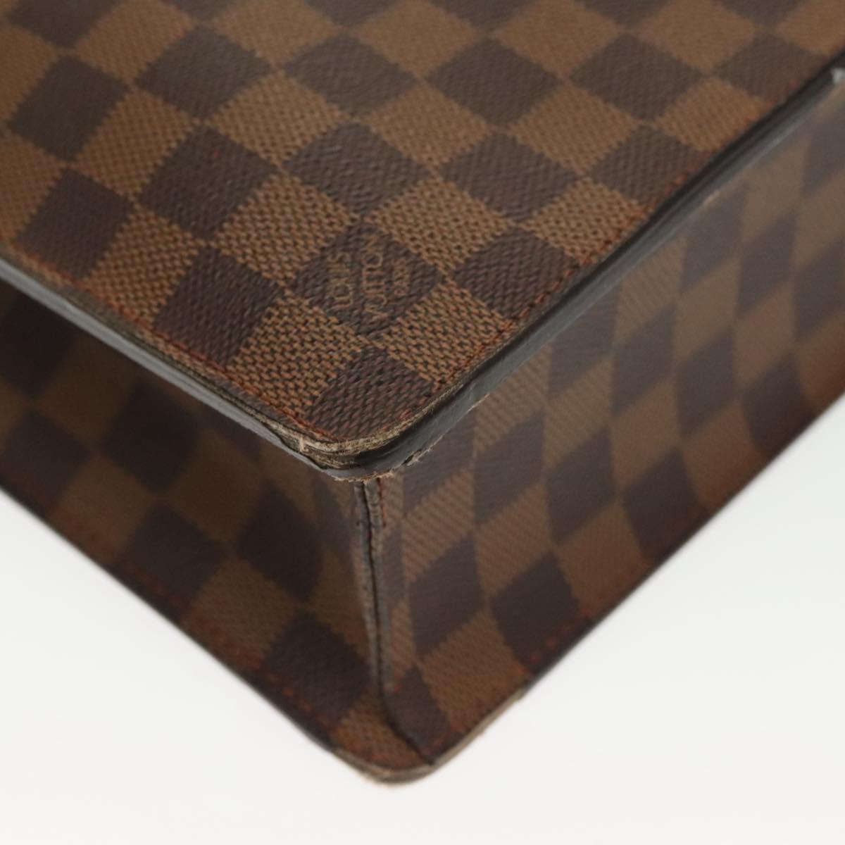 LOUIS VUITTON Damier Ebene Altona PM Briefcase N53315 LV Auth 134095
