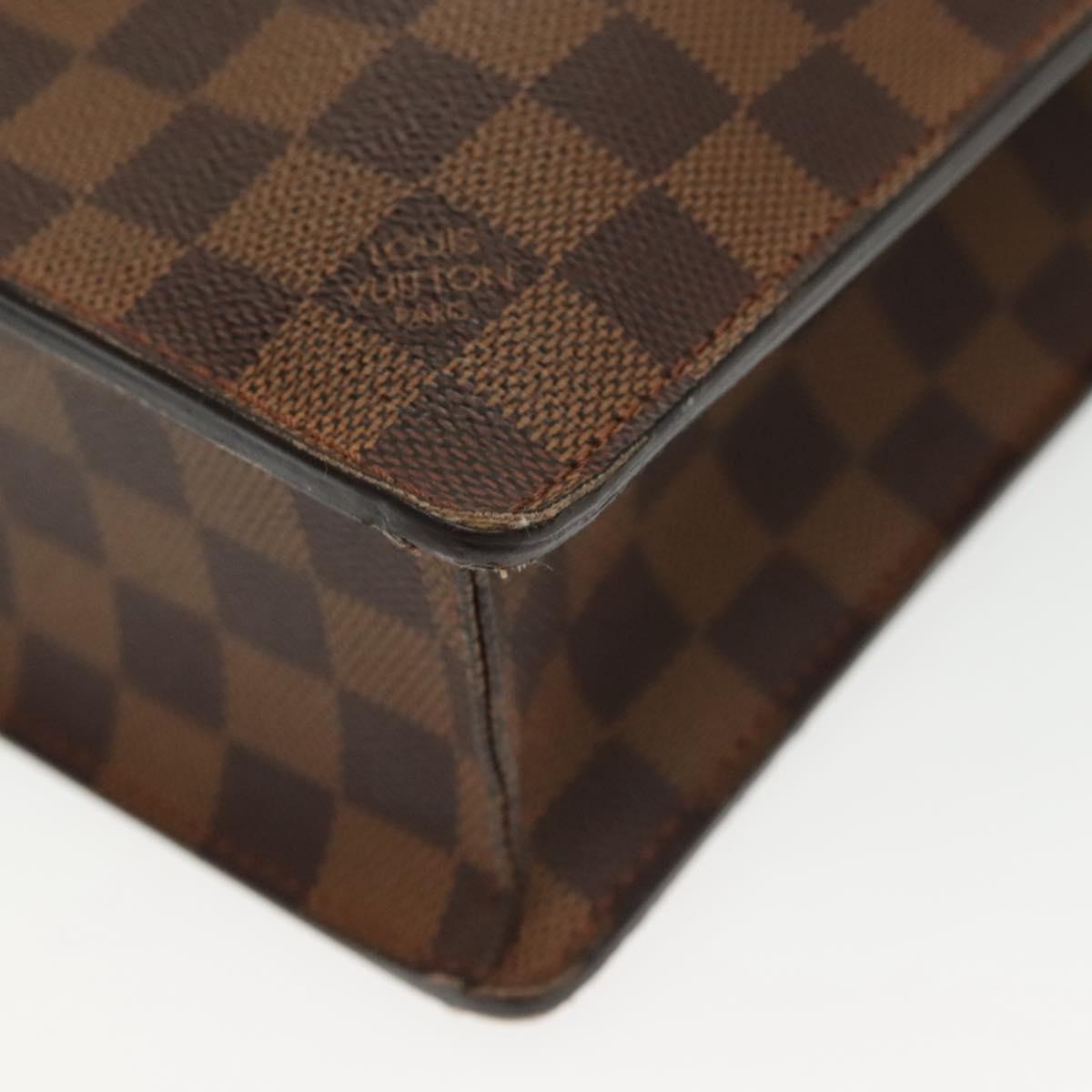 LOUIS VUITTON Damier Ebene Altona PM Briefcase N53315 LV Auth 134095