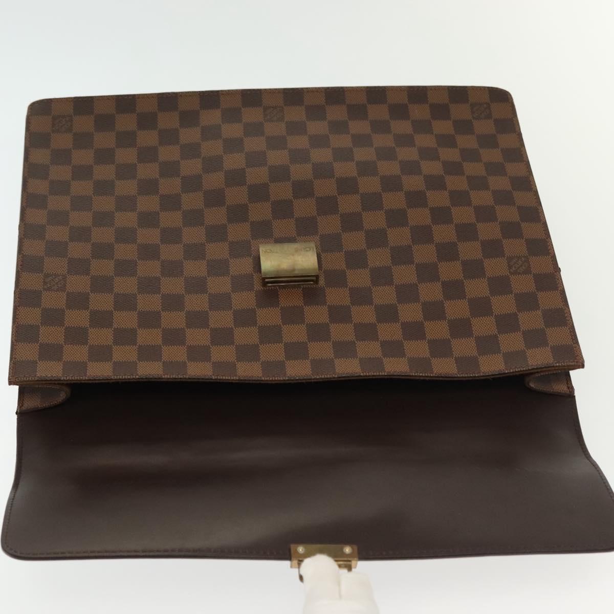 LOUIS VUITTON Damier Ebene Altona PM Briefcase N53315 LV Auth 134095