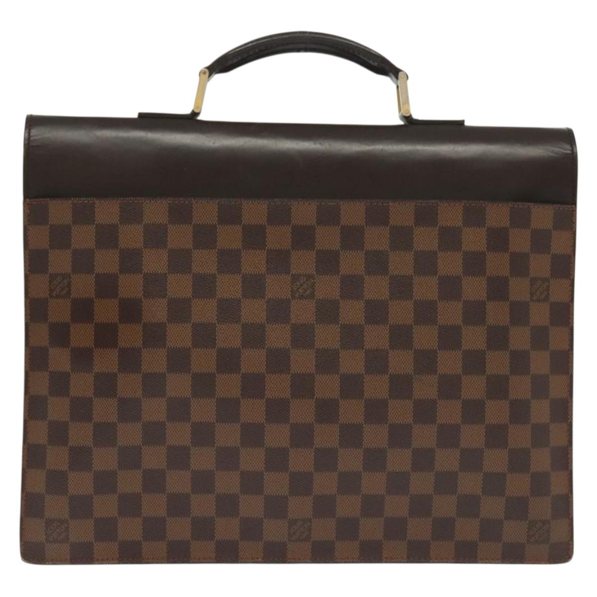 LOUIS VUITTON Damier Ebene Altona PM Briefcase N53315 LV Auth 134095