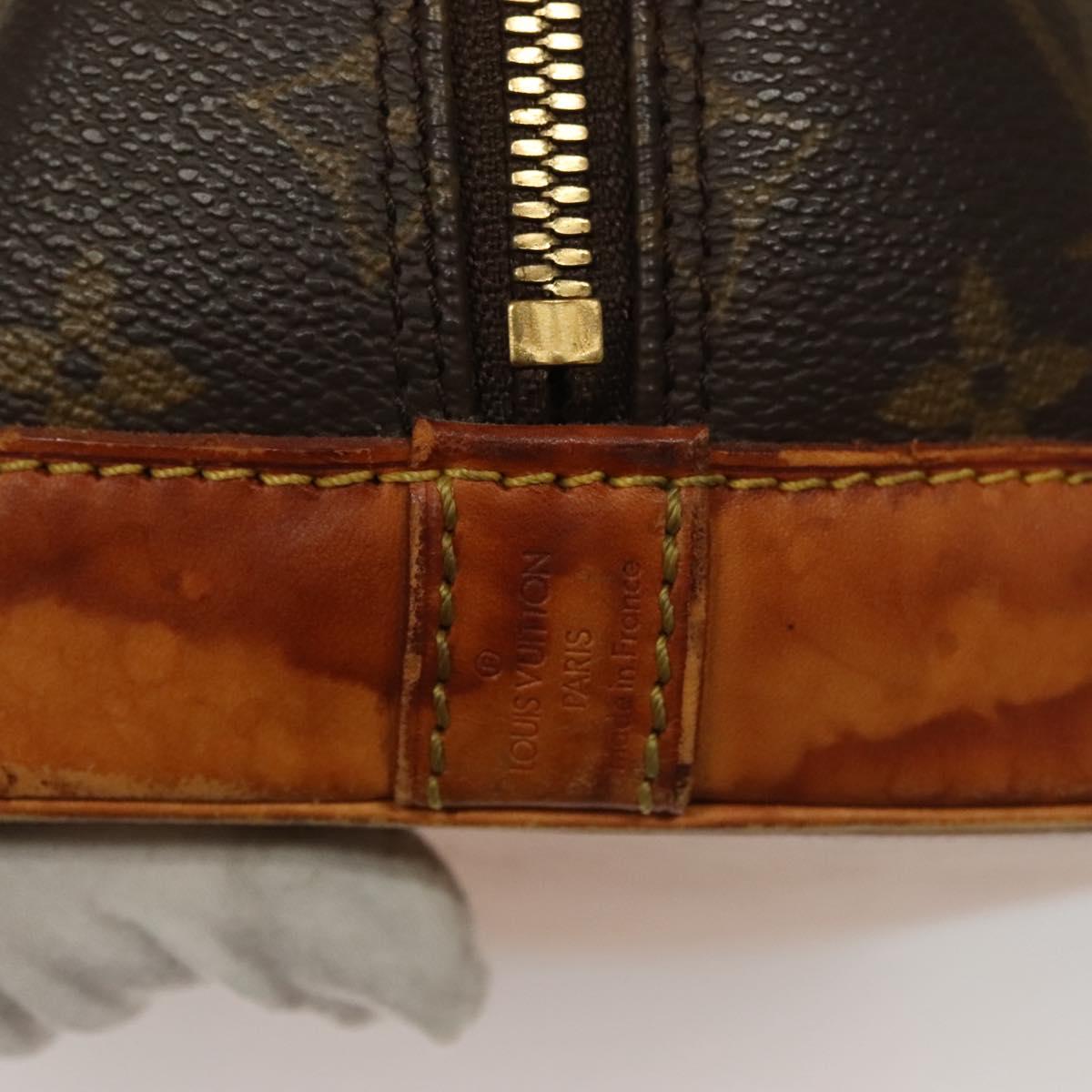 LOUIS VUITTON Monogram Alma Hand Bag M51130 LV Auth 134149