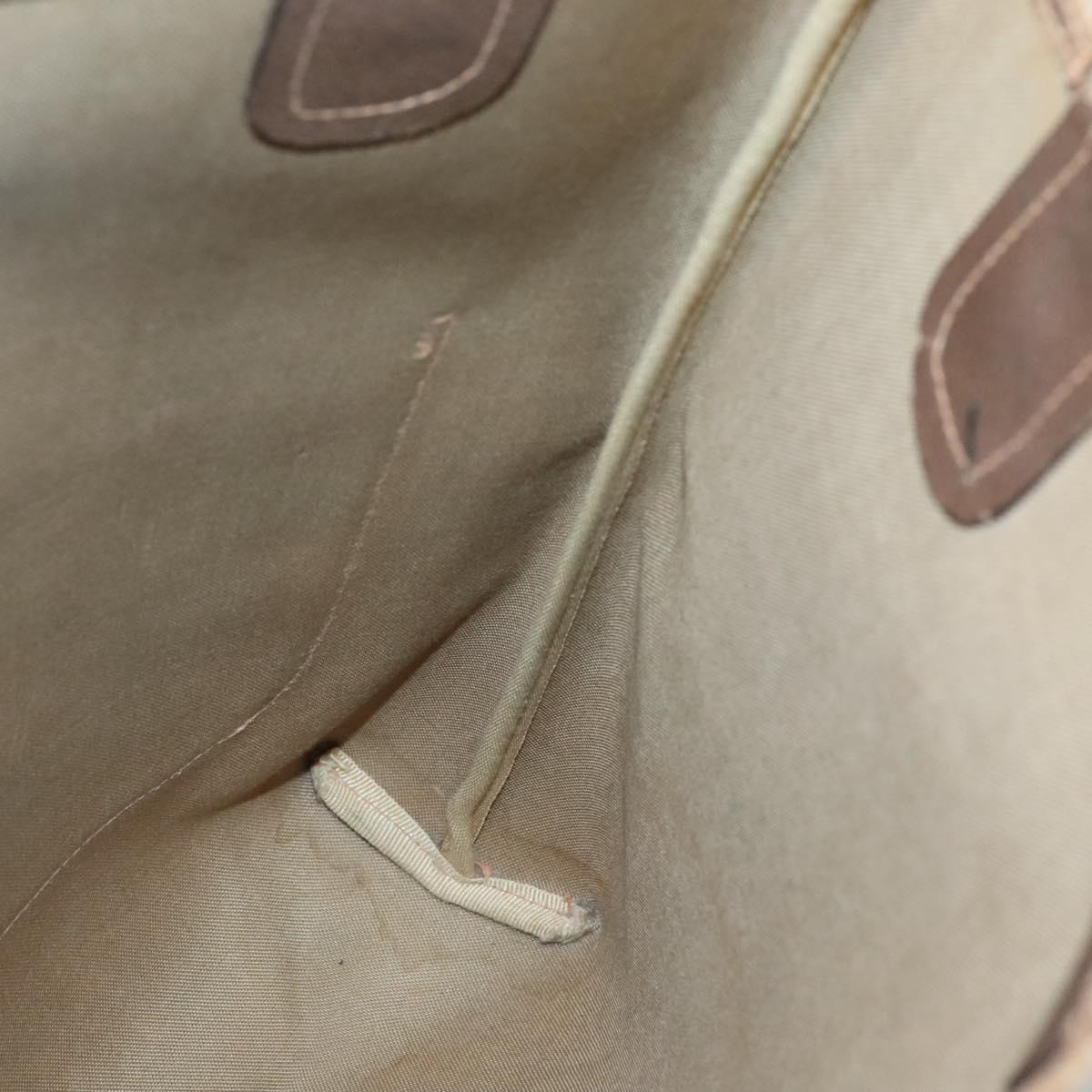 GUCCI GG Supreme Web Sherry Line Tote Bag PVC Beige Gold 39 02 003 Auth 134157