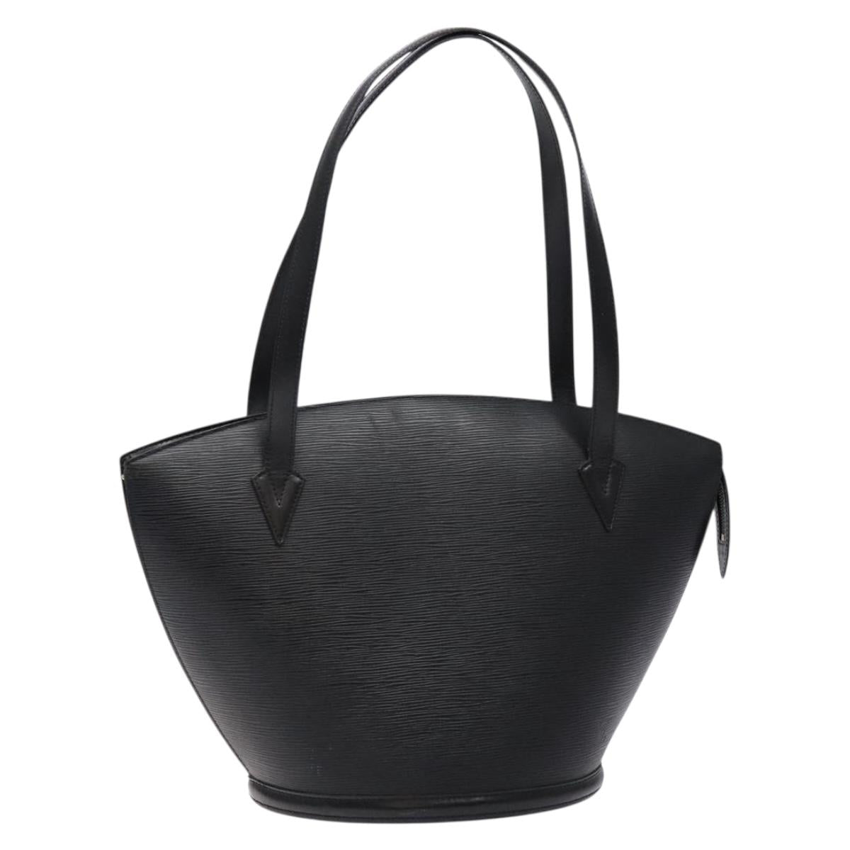 LOUIS VUITTON Epi Saint Jacques Shopping Shoulder Bag Black M52262 Auth 134163