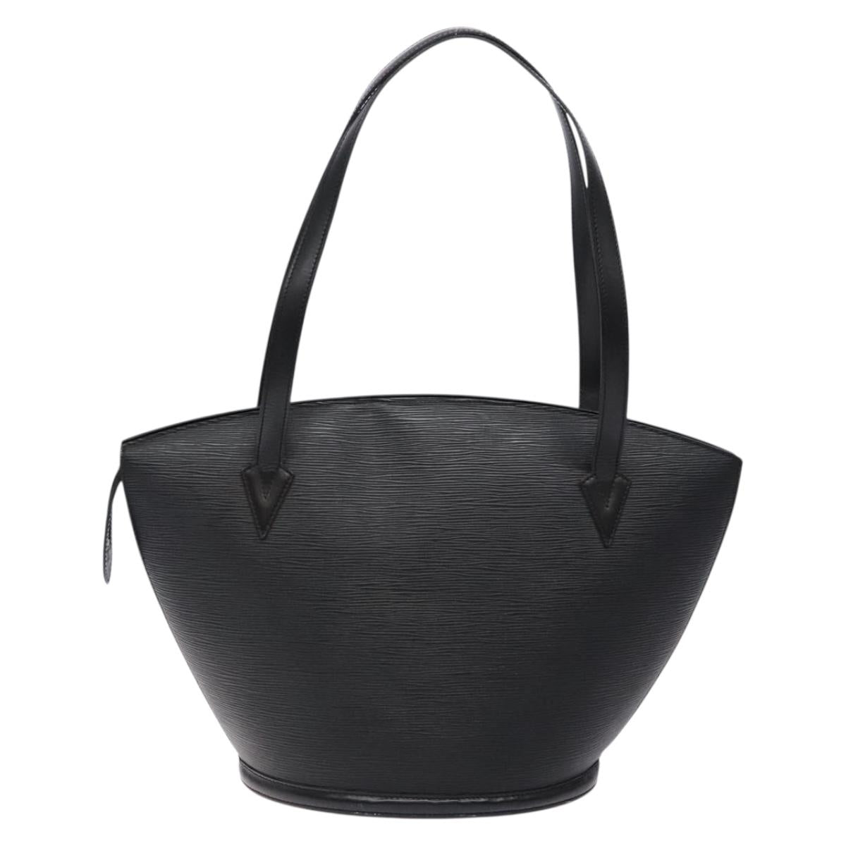 LOUIS VUITTON Epi Saint Jacques Shopping Shoulder Bag Black M52262 Auth 134163