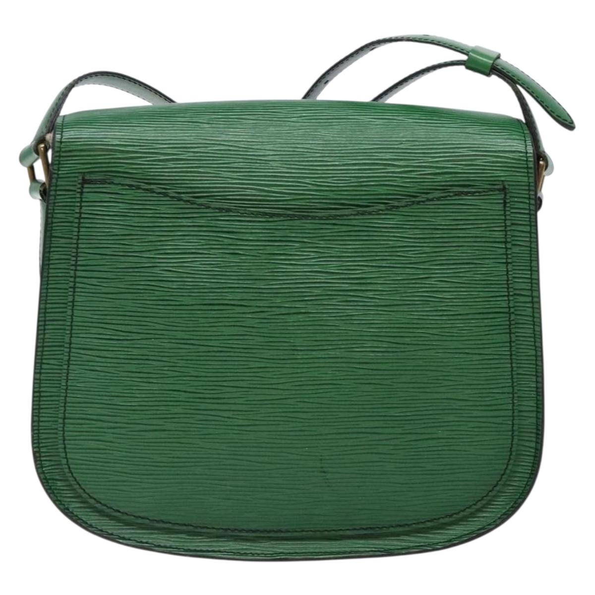 LOUIS VUITTON Epi Saint Cloud GM Shoulder Bag Green M52194 LV Auth 134184