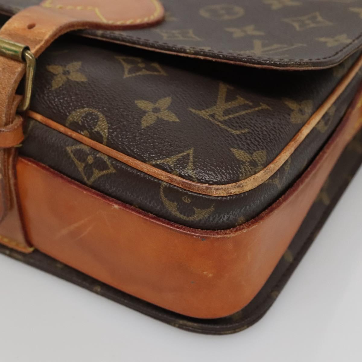 LOUIS VUITTON Monogram Cartouchiere MM Shoulder Bag M51253 LV Auth 134186