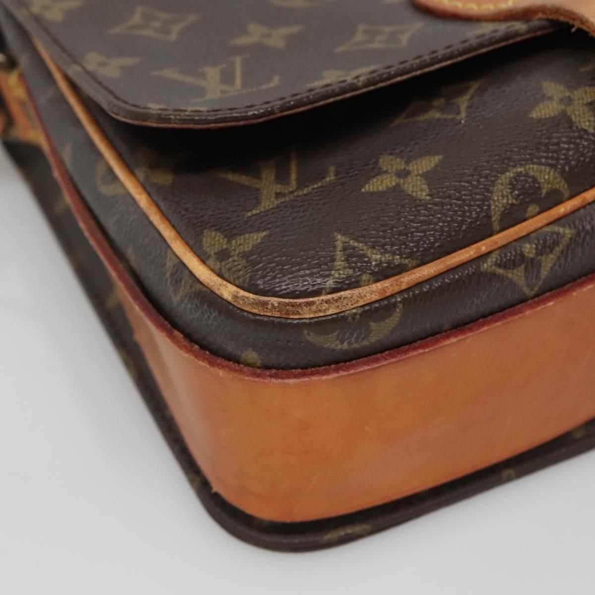 LOUIS VUITTON Monogram Cartouchiere MM Shoulder Bag M51253 LV Auth 134186