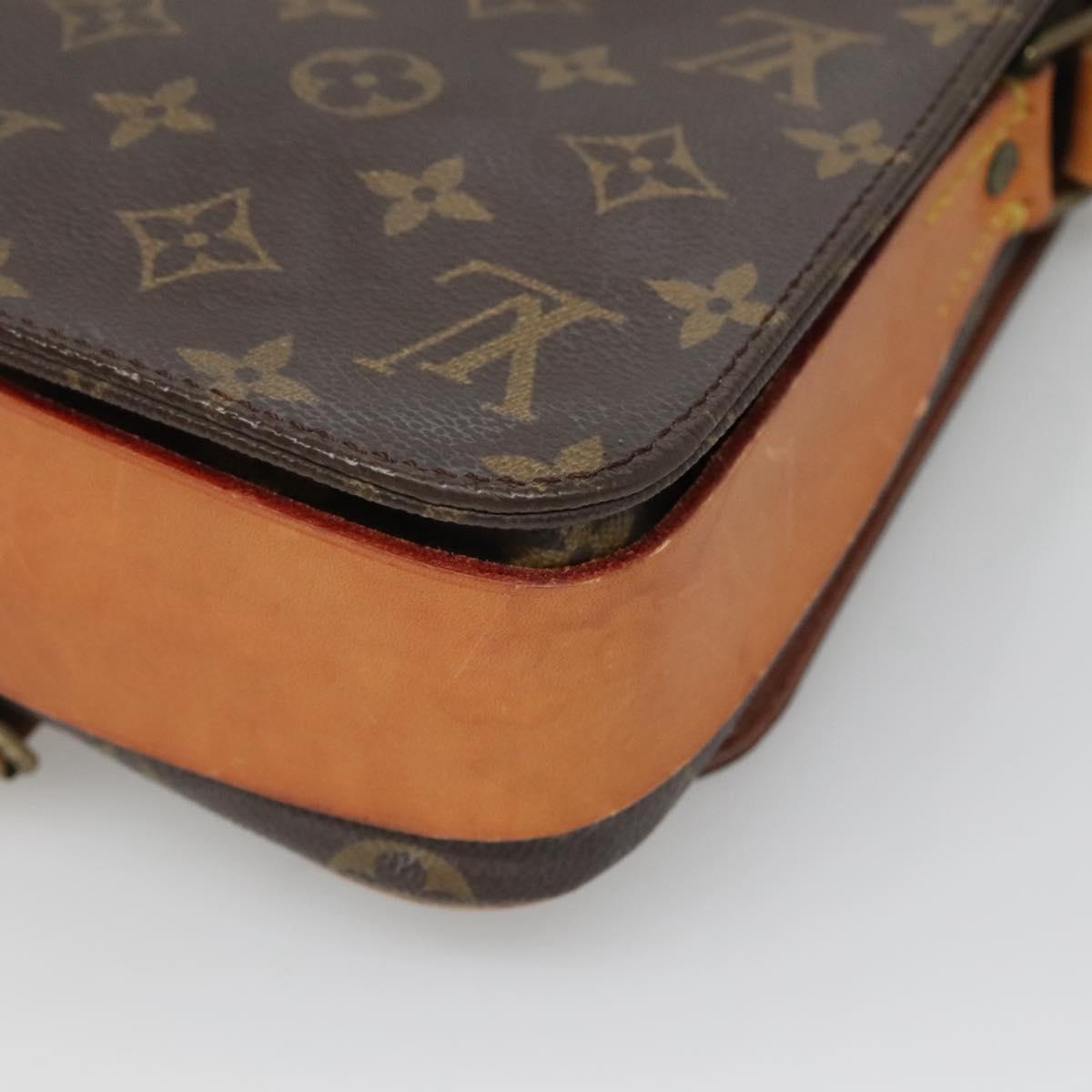 LOUIS VUITTON Monogram Cartouchiere MM Shoulder Bag M51253 LV Auth 134186