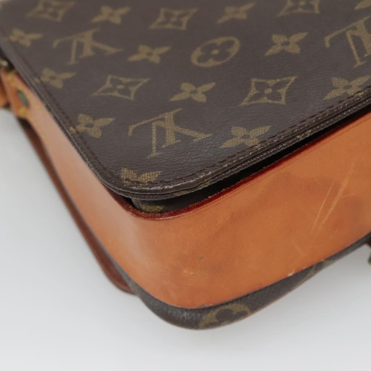 LOUIS VUITTON Monogram Cartouchiere MM Shoulder Bag M51253 LV Auth 134186
