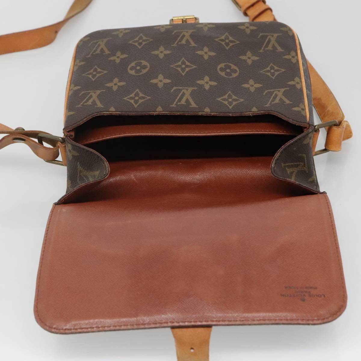 LOUIS VUITTON Monogram Cartouchiere MM Shoulder Bag M51253 LV Auth 134186