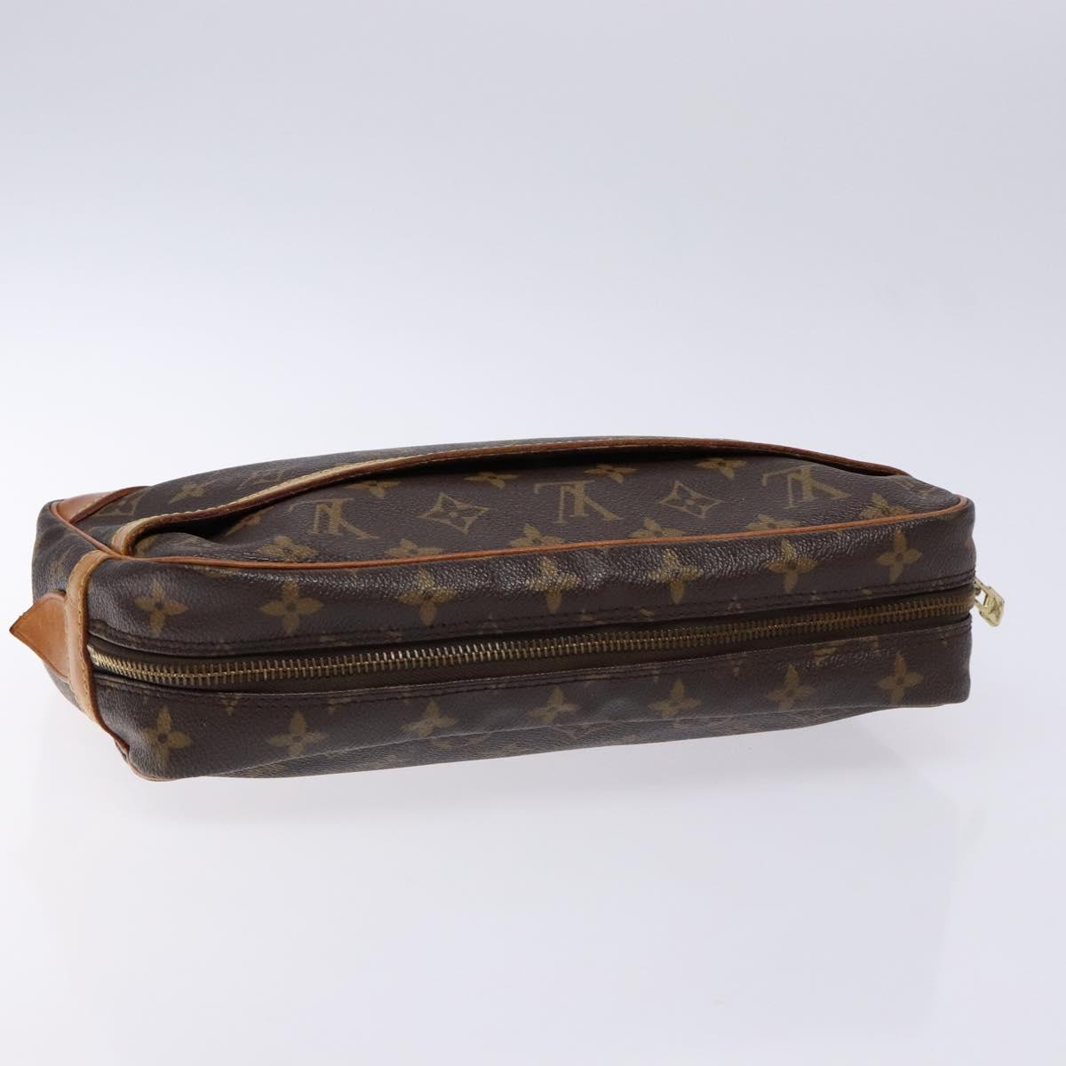 LOUIS VUITTON Monogram Compiegne 28 Clutch Bag M51845 LV Auth 134193