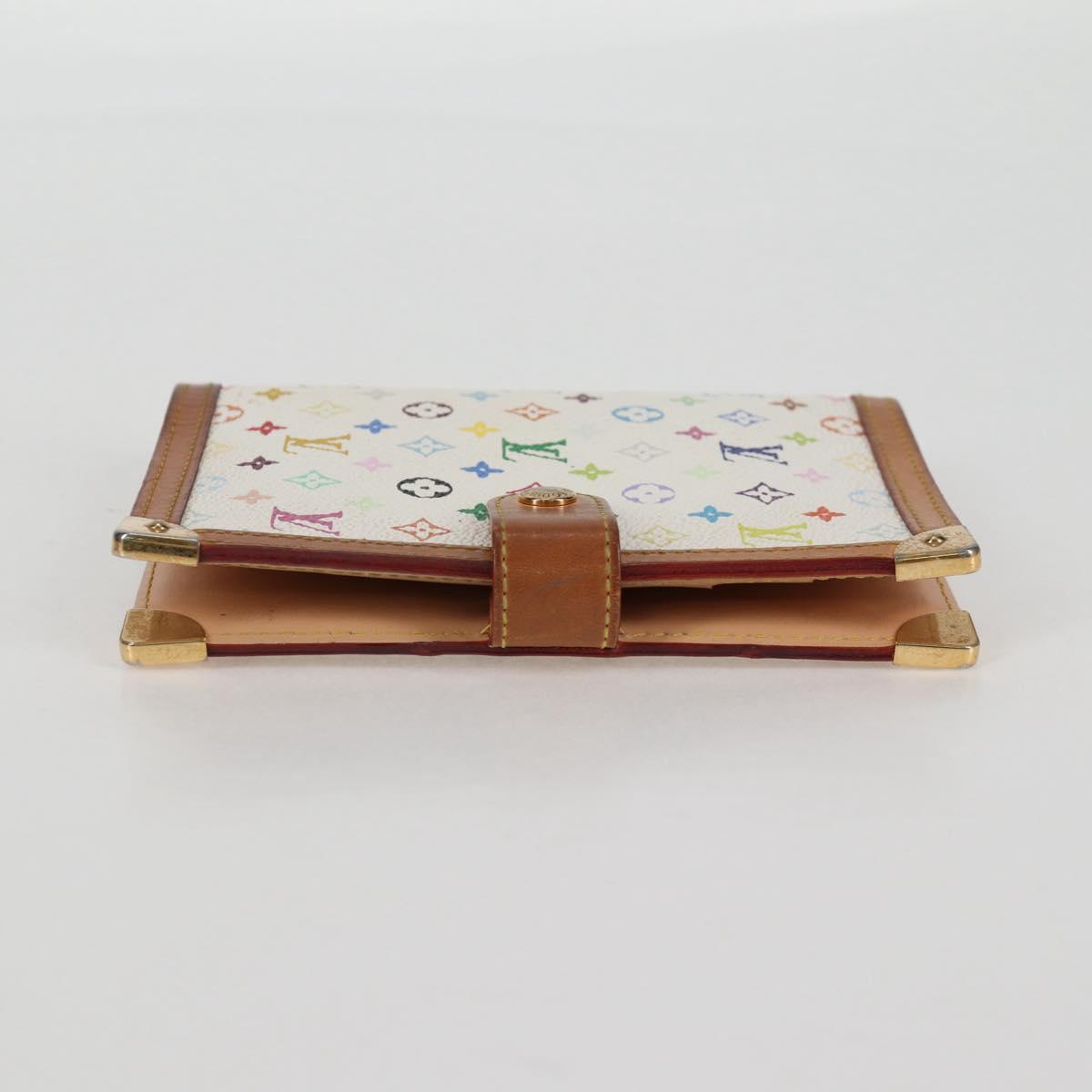 LOUIS VUITTON Multicolor Agenda PM Day Planner Cover White R21074 Auth 134196