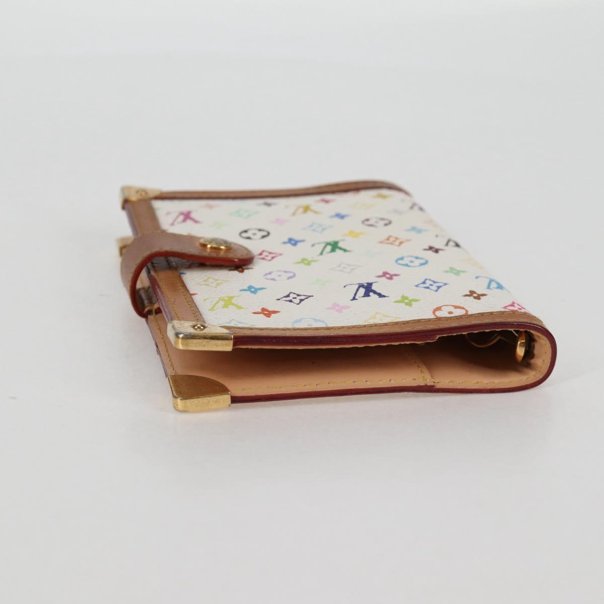 LOUIS VUITTON Multicolor Agenda PM Day Planner Cover White R21074 Auth 134196