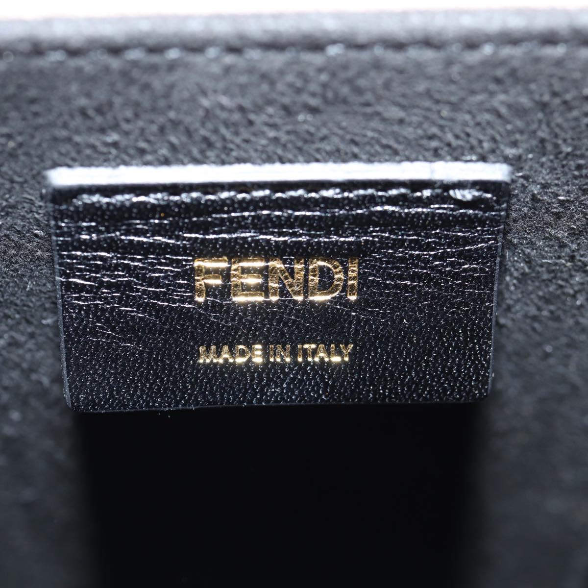FENDI box Shoulder Bag Leather Pink Gold Auth 134203M