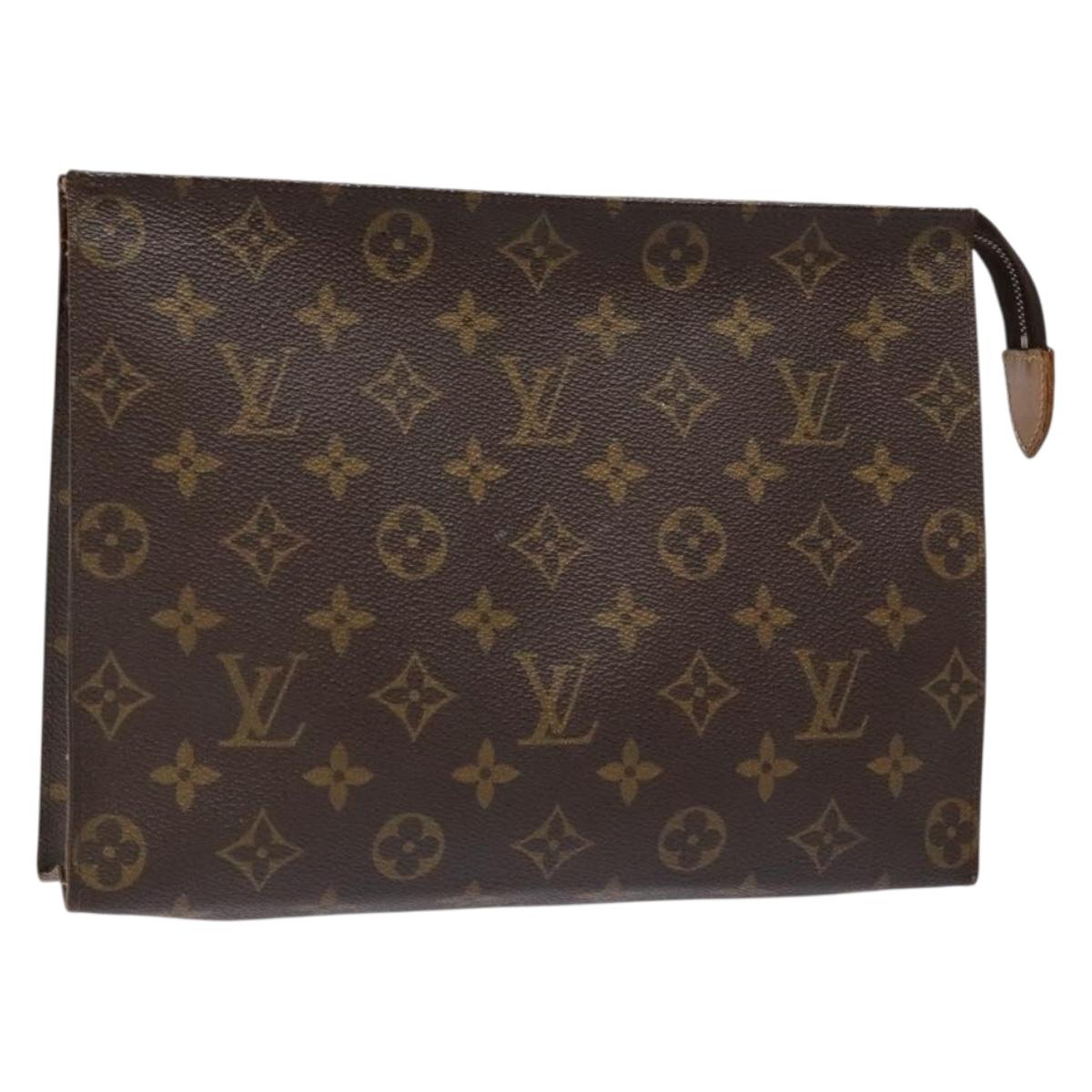 LOUIS VUITTON Monogram Poche Toilette 26 Pouch M47542 LV Auth 134223
