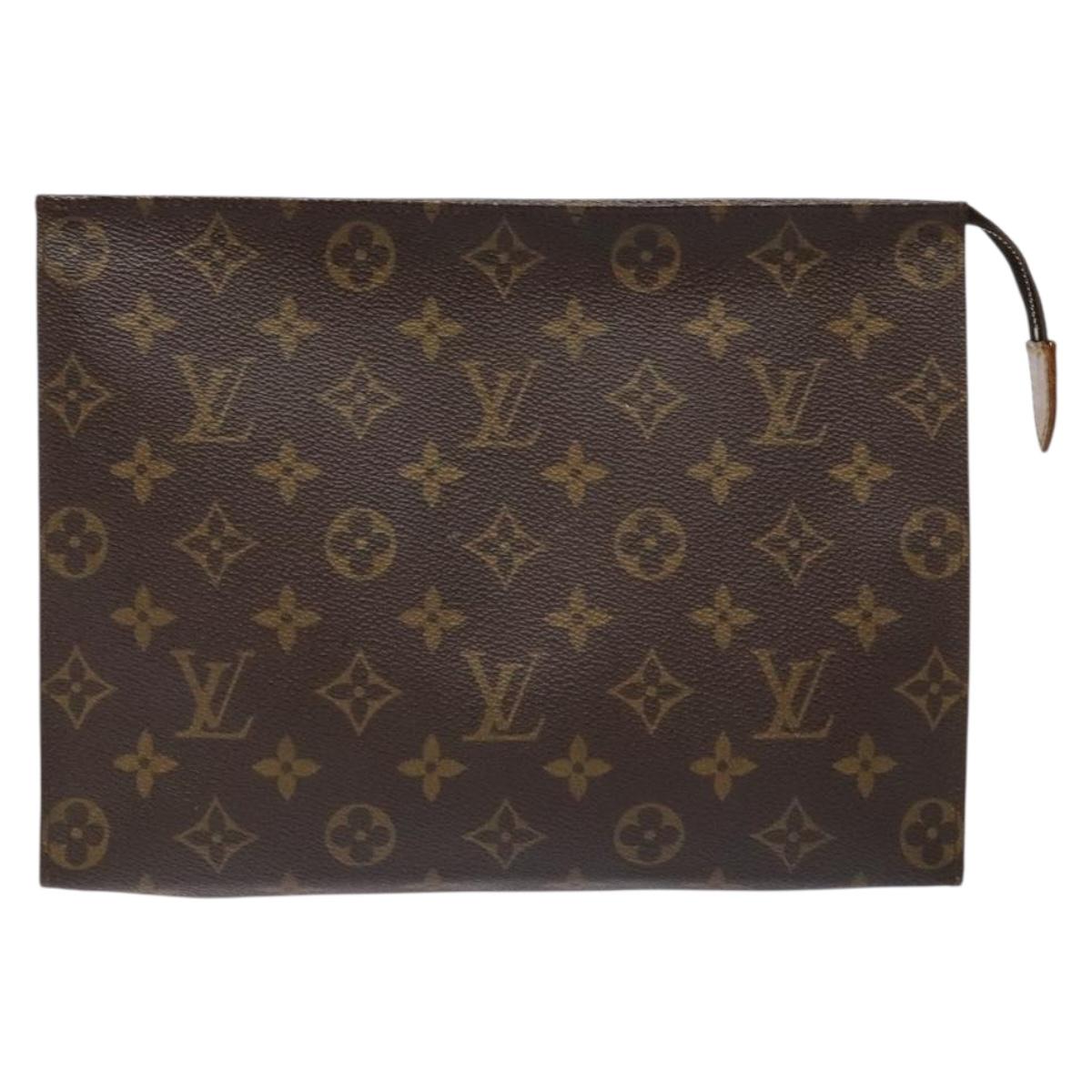 LOUIS VUITTON Monogram Poche Toilette 26 Pouch M47542 LV Auth 134223