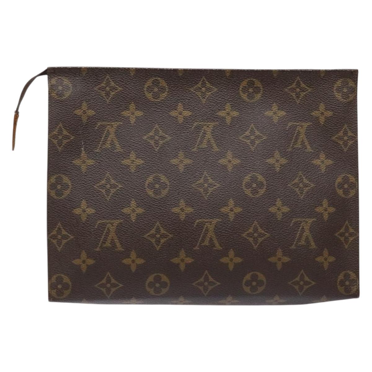 LOUIS VUITTON Monogram Poche Toilette 26 Pouch M47542 LV Auth 134223