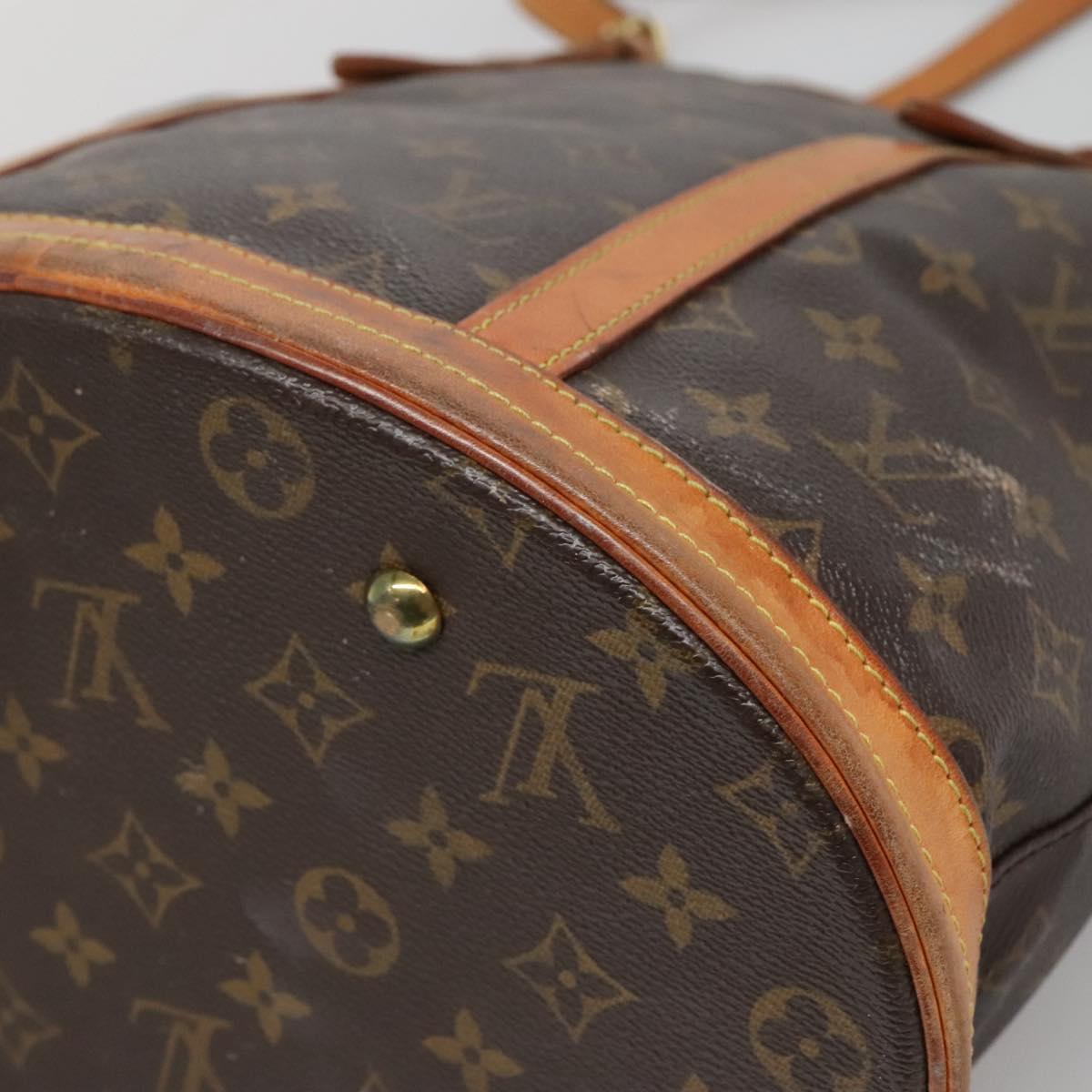 LOUIS VUITTON Monogram Bucket GM Shoulder Bag M42236 LV Auth 134242