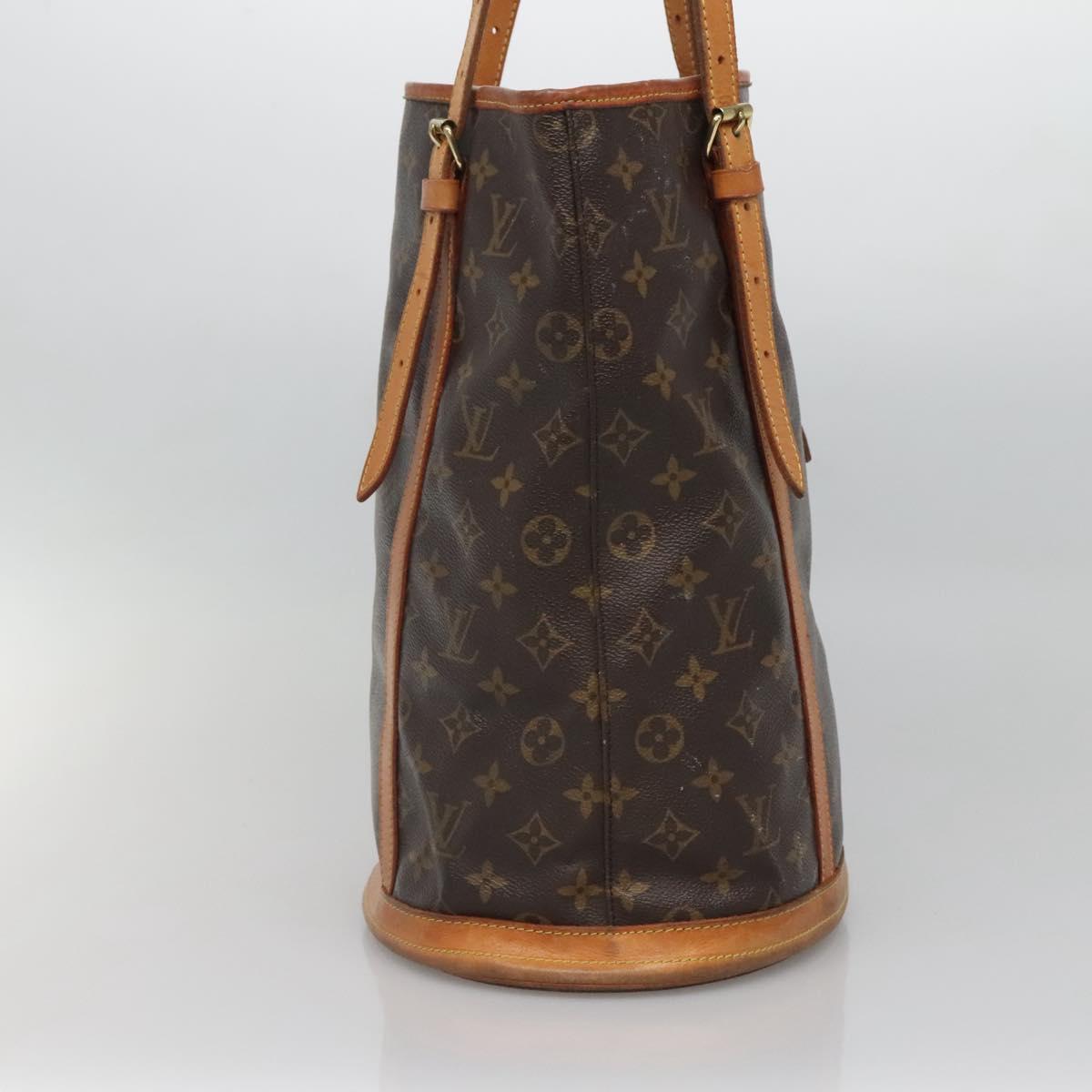 LOUIS VUITTON Monogram Bucket GM Shoulder Bag M42236 LV Auth 134242