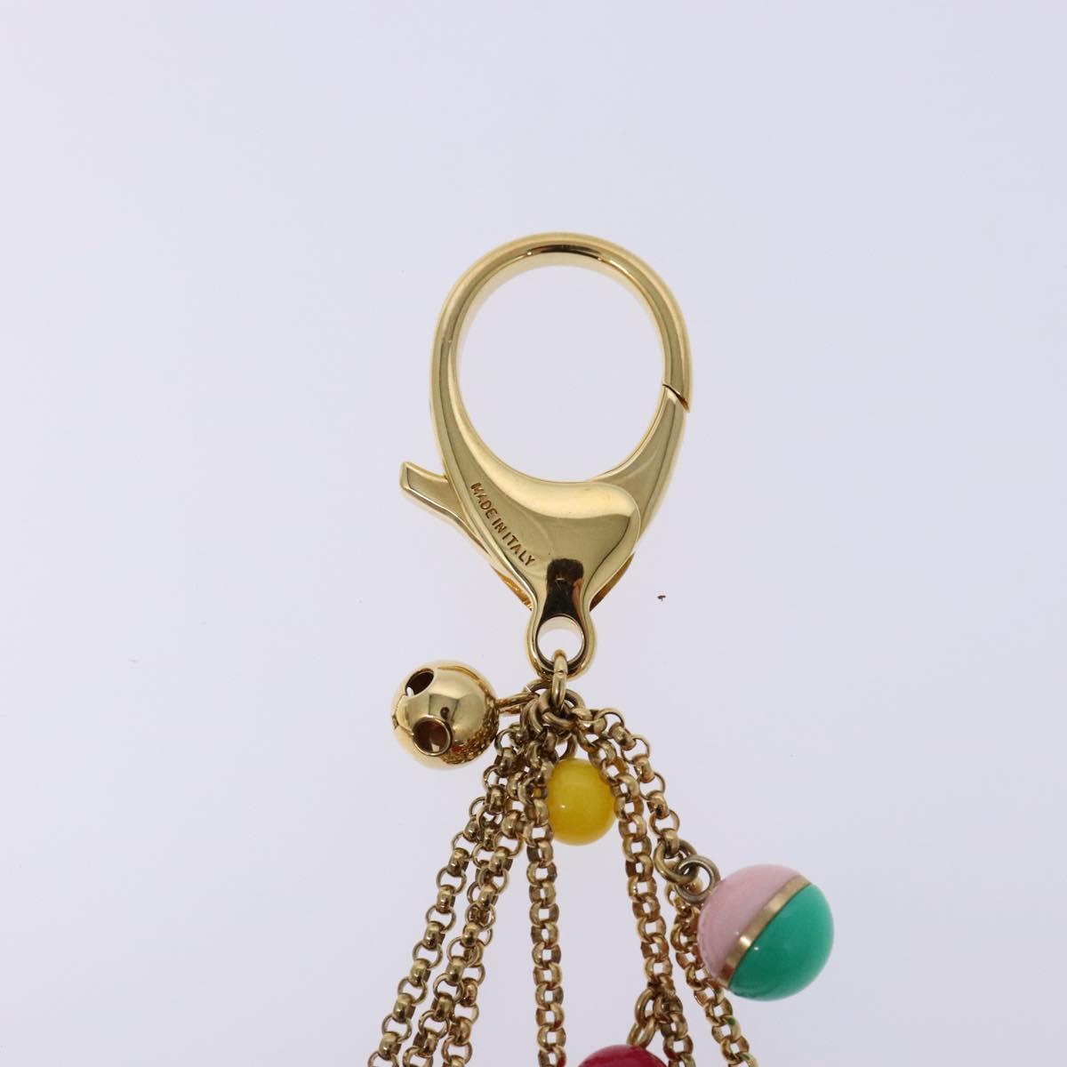 LOUIS VUITTON Porte Cles Grullo Key Holder metal Gold M62227 LV Auth 134248V