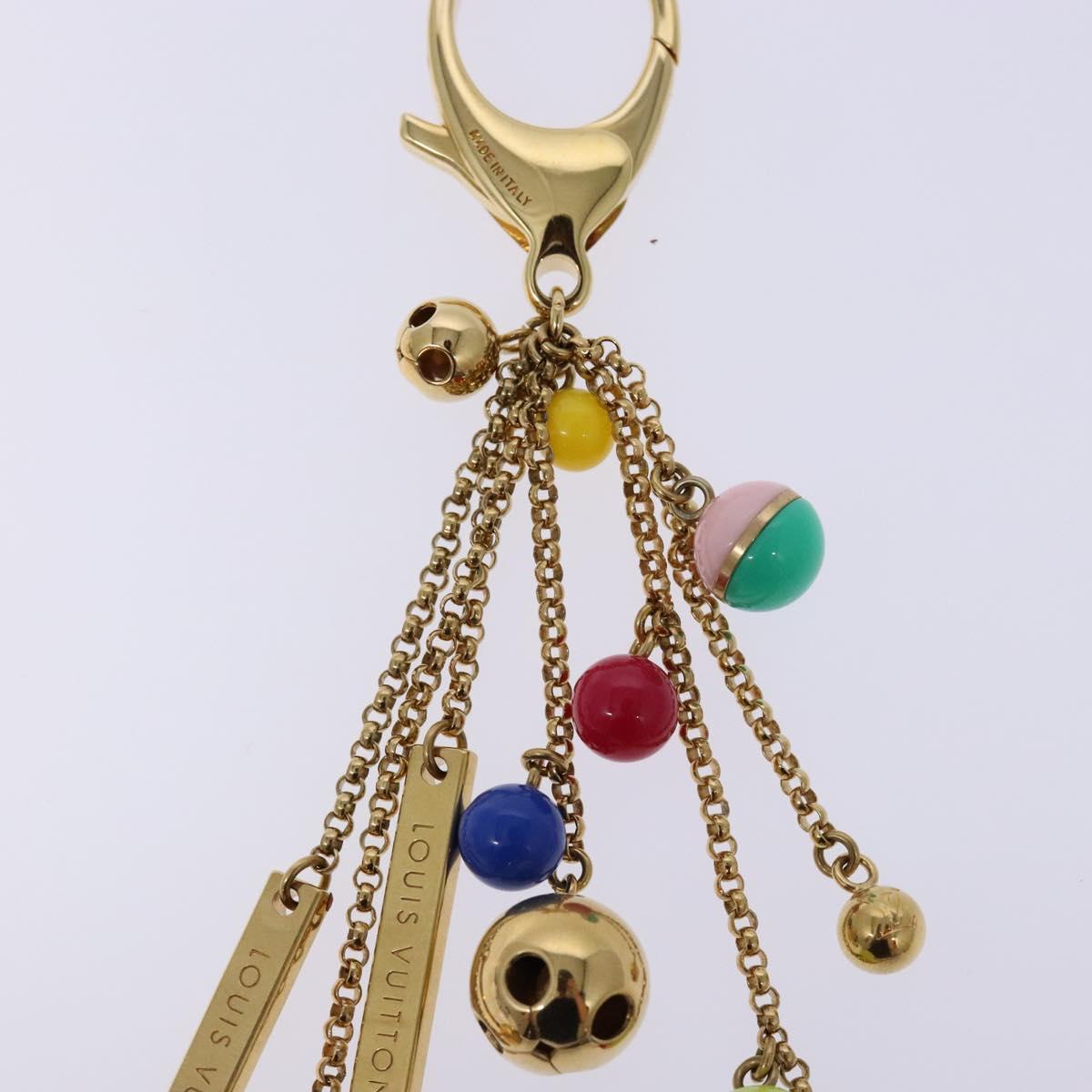 LOUIS VUITTON Porte Cles Grullo Key Holder metal Gold M62227 LV Auth 134248V