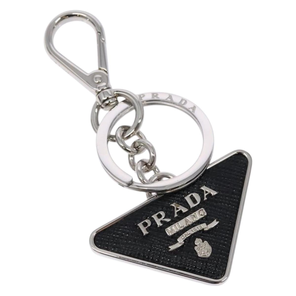 PRADA Key Charm metal Silver Auth 134252V