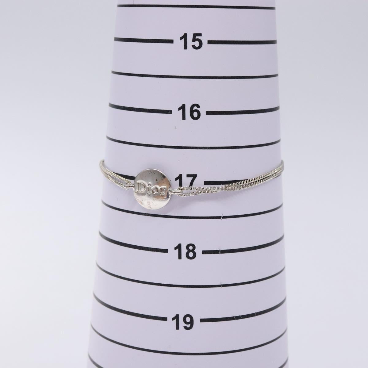 Christian Dior Bracelet metal Silver Auth 134256