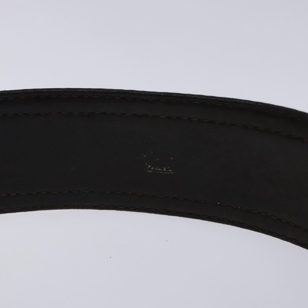 GUCCI GG Canvas Belt Vintage Beige Gold Auth 134270