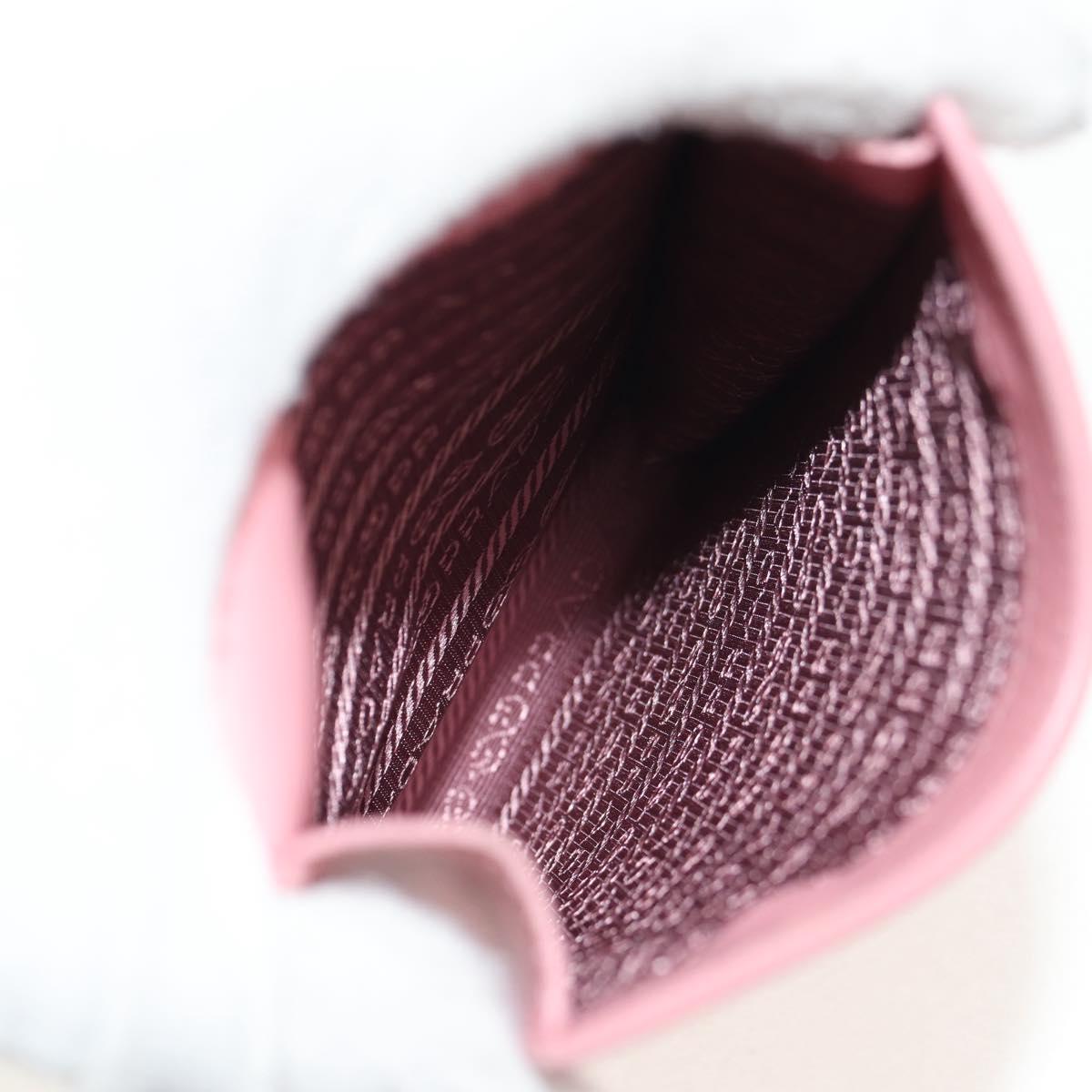 PRADA Chain Shoulder Bag Leather 2way Pink Gold 1BP050 Auth 134332M