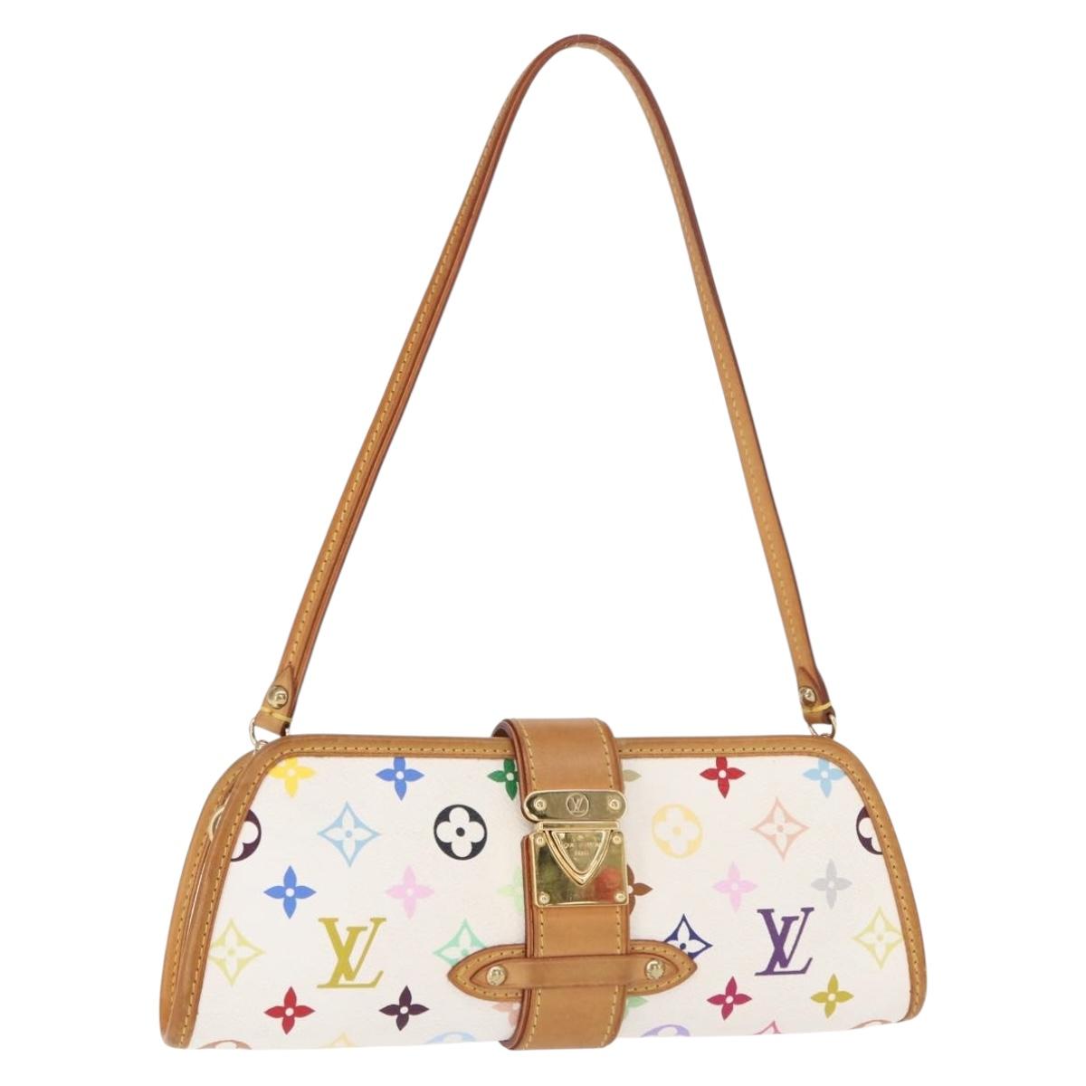 LOUIS VUITTON Monogram Multicolor Shirley Bag White M40049 LV Auth 134364AV