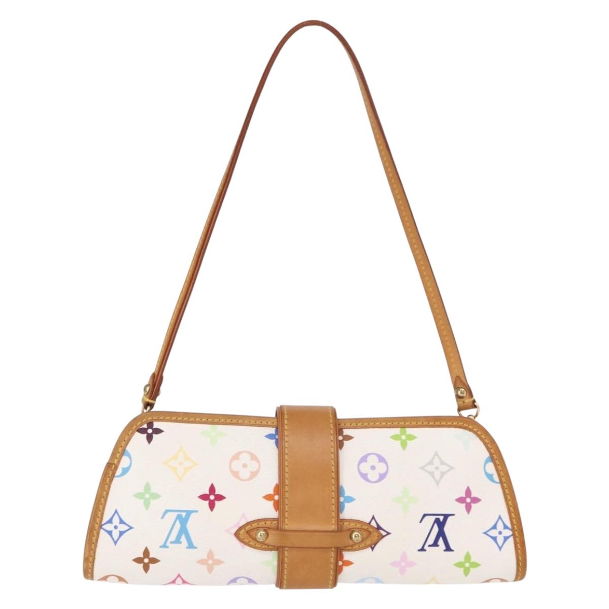 LOUIS VUITTON Monogram Multicolor Shirley Bag White M40049 LV Auth 134364AV