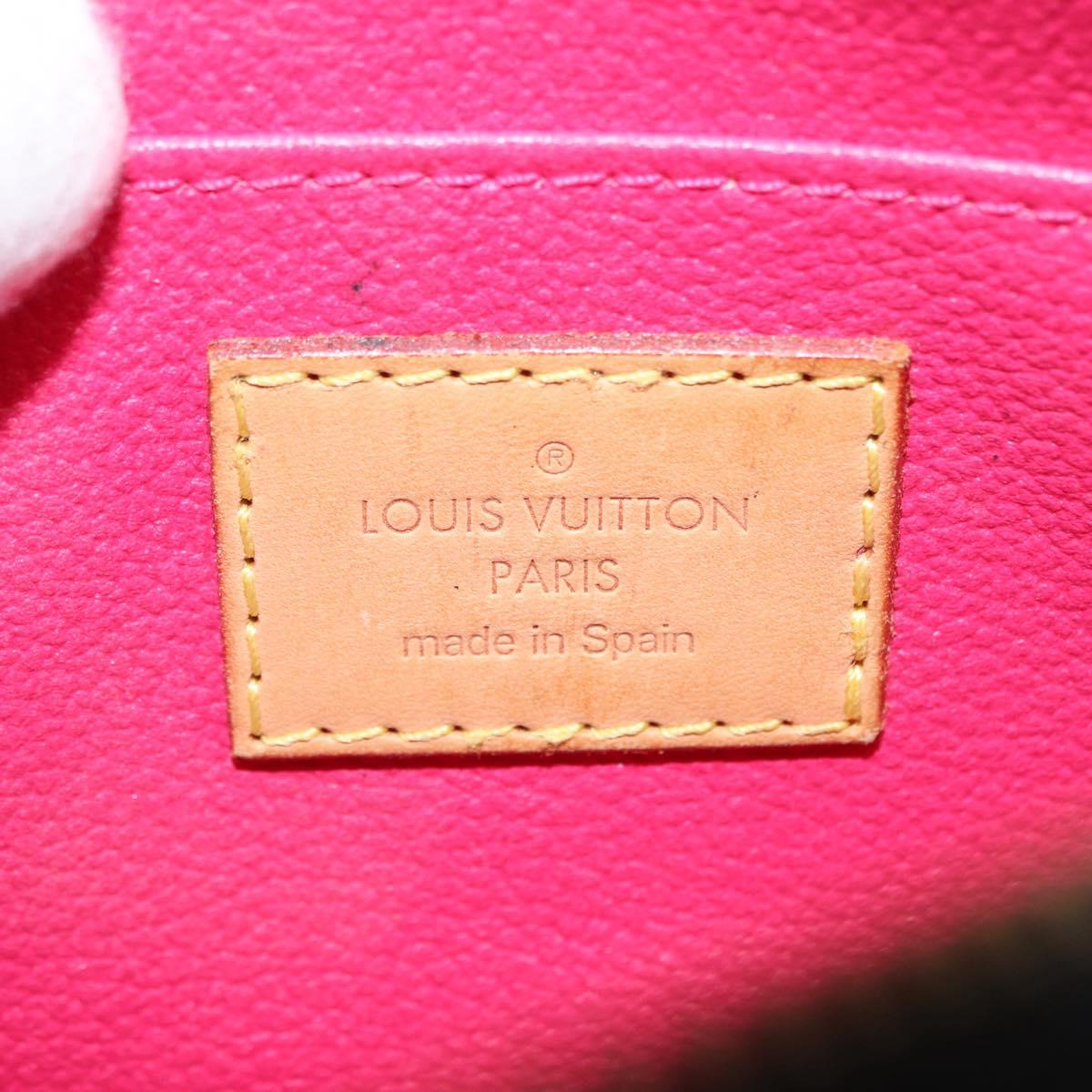 LOUIS VUITTON Multicolor Pochette Cosmetic Pouch Black M47355 LV Auth 134365V