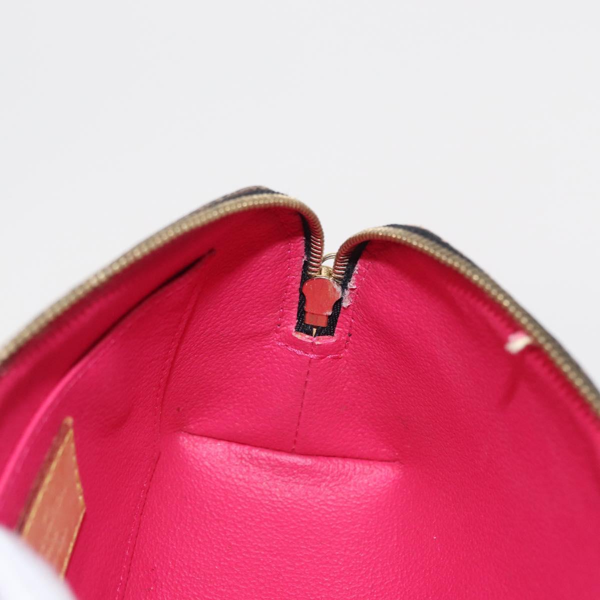 LOUIS VUITTON Multicolor Pochette Cosmetic Pouch Black M47355 LV Auth 134365V