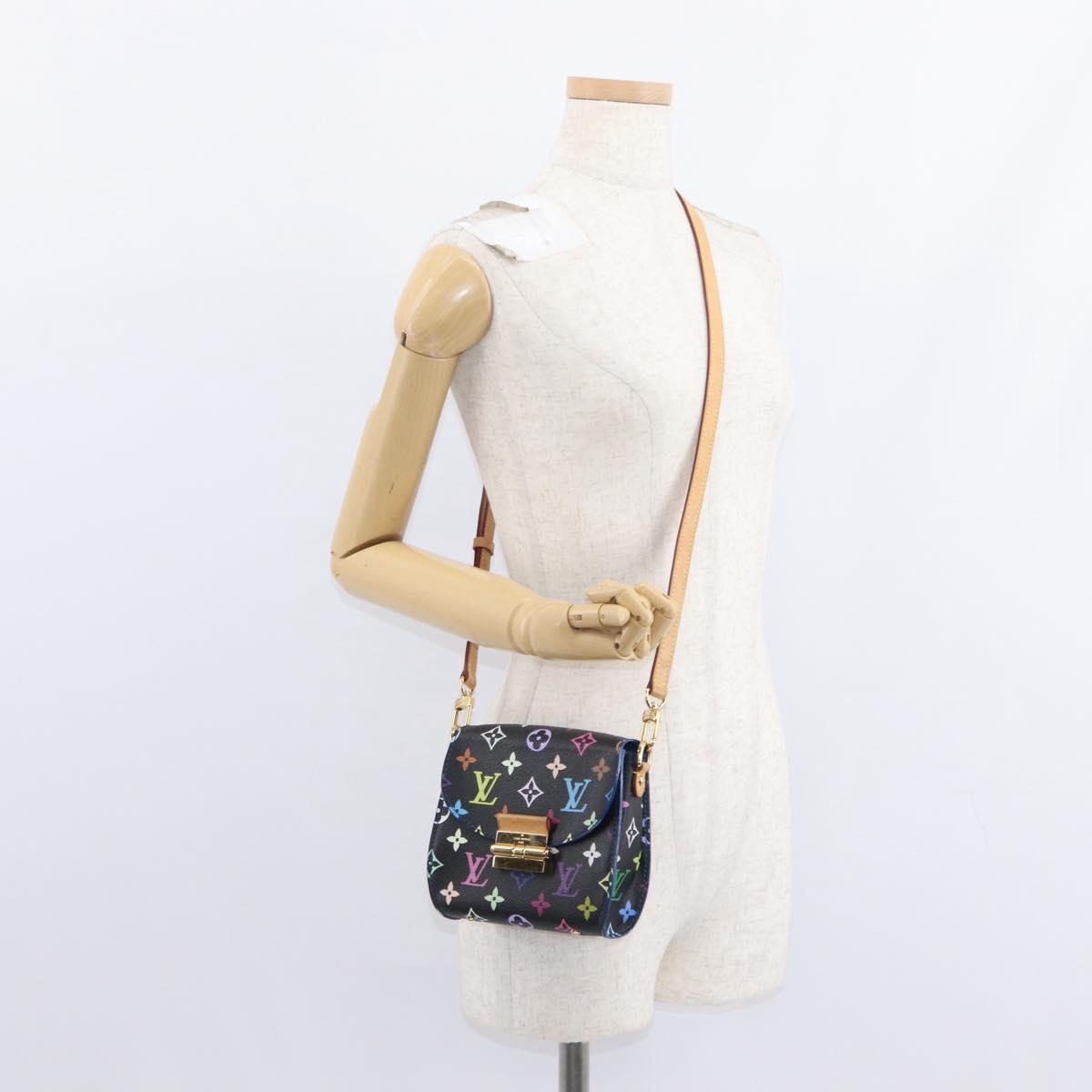 LOUIS VUITTON Multicolor Heart Breaker Shoulder Bag Black M40659 Auth 134366AV