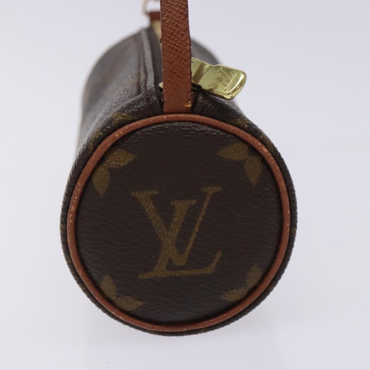 LOUIS VUITTON Monogram Papillon Pouch LV Auth 134376